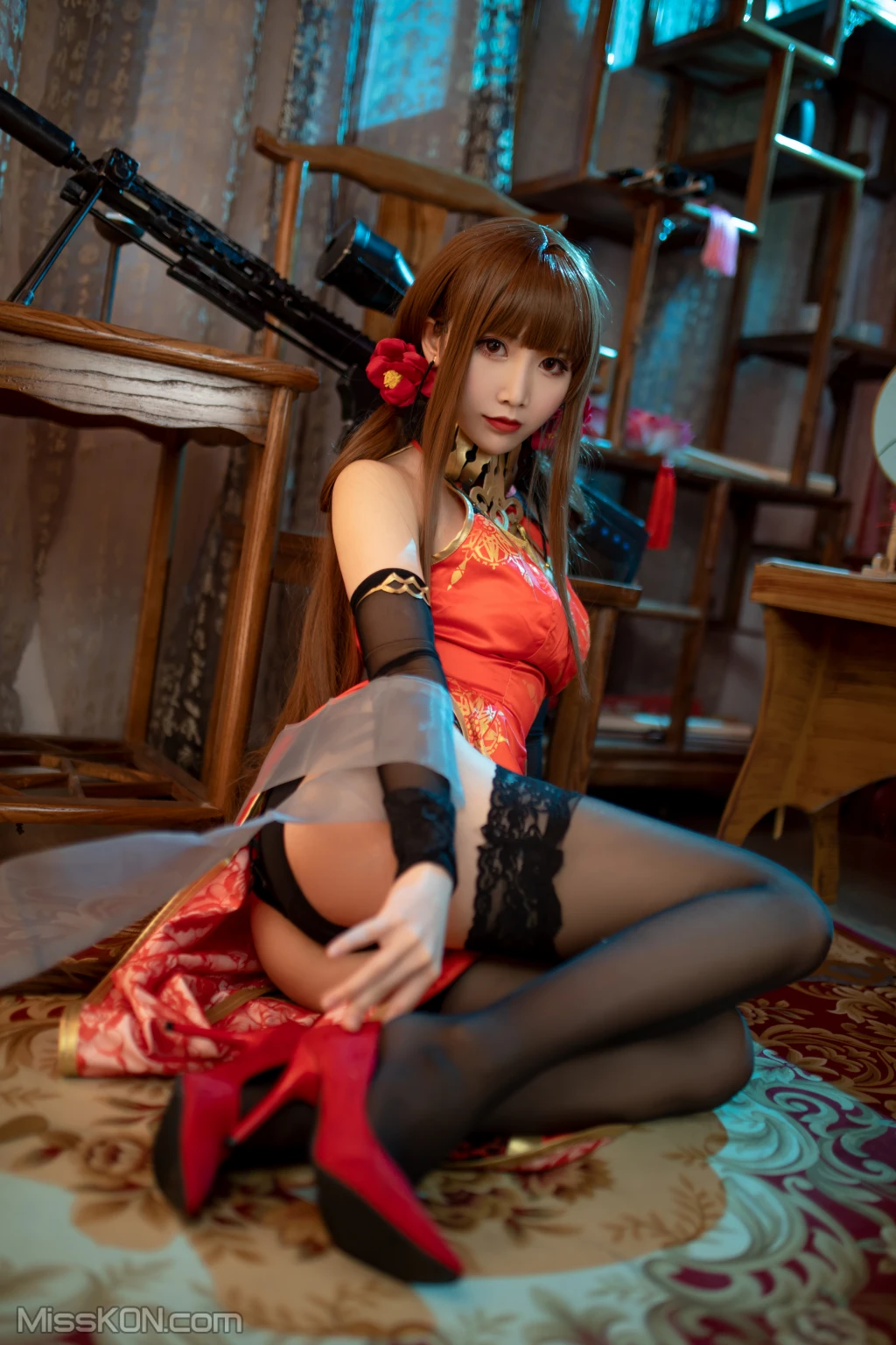 Coser@面饼仙儿 No.115_ DSR50 红牡丹