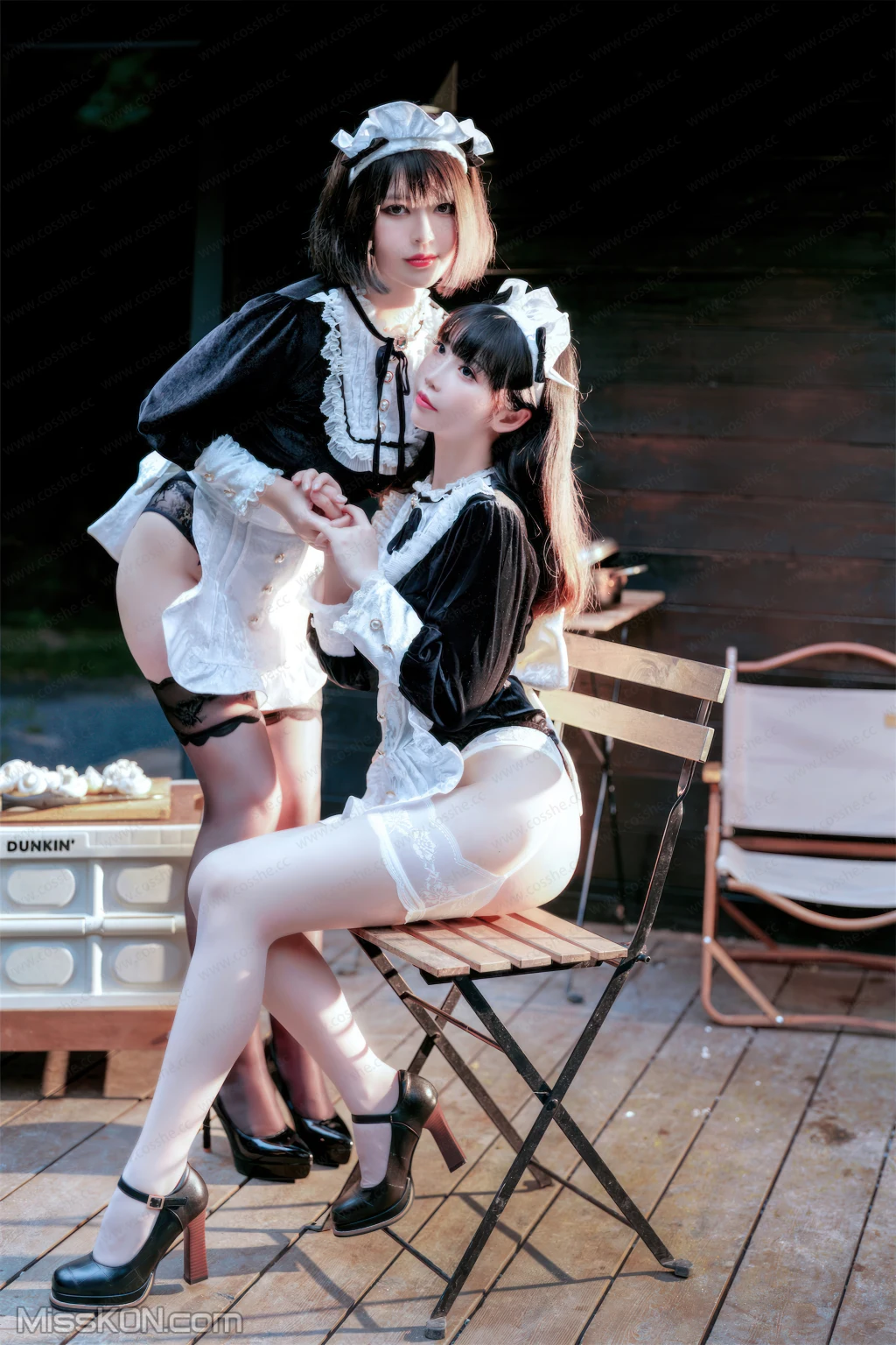 Coser@面饼仙儿 No.136_ &半半子 – Maid姉妹