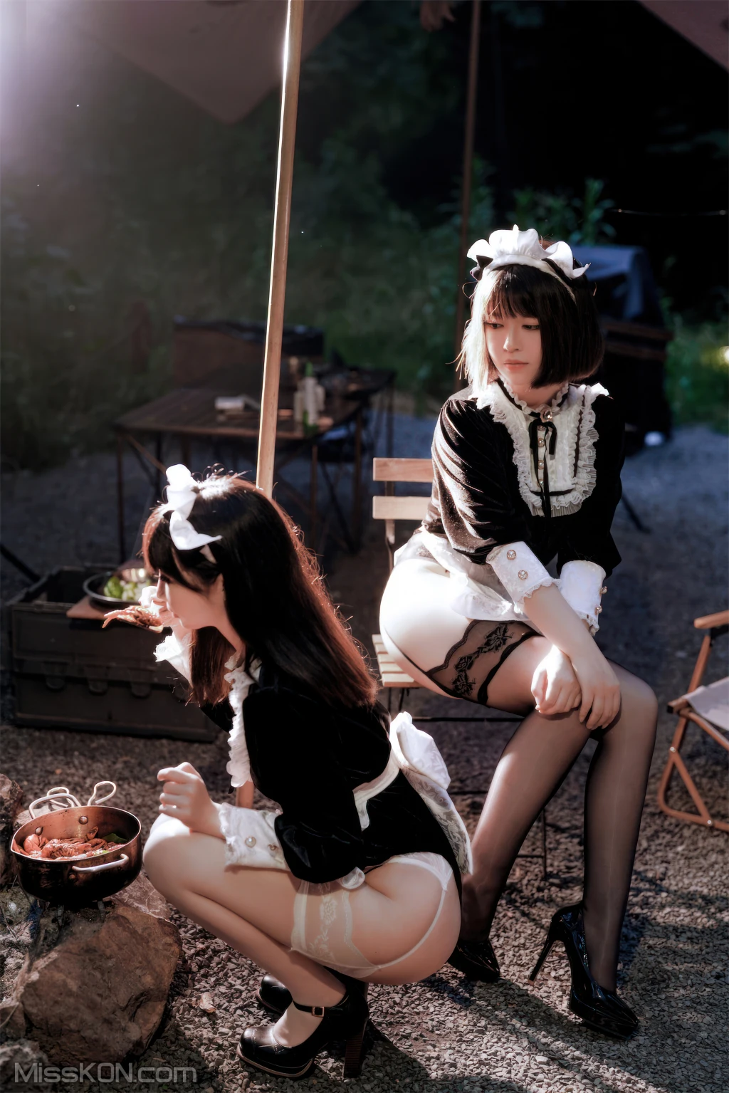 Coser@面饼仙儿 No.136_ &半半子 – Maid姉妹