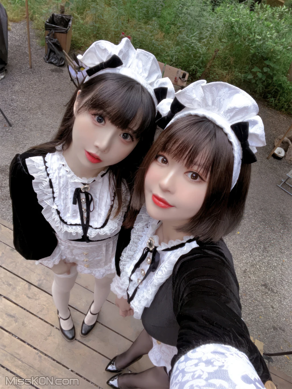 Coser@面饼仙儿 & 半半子_ Maid姉妹