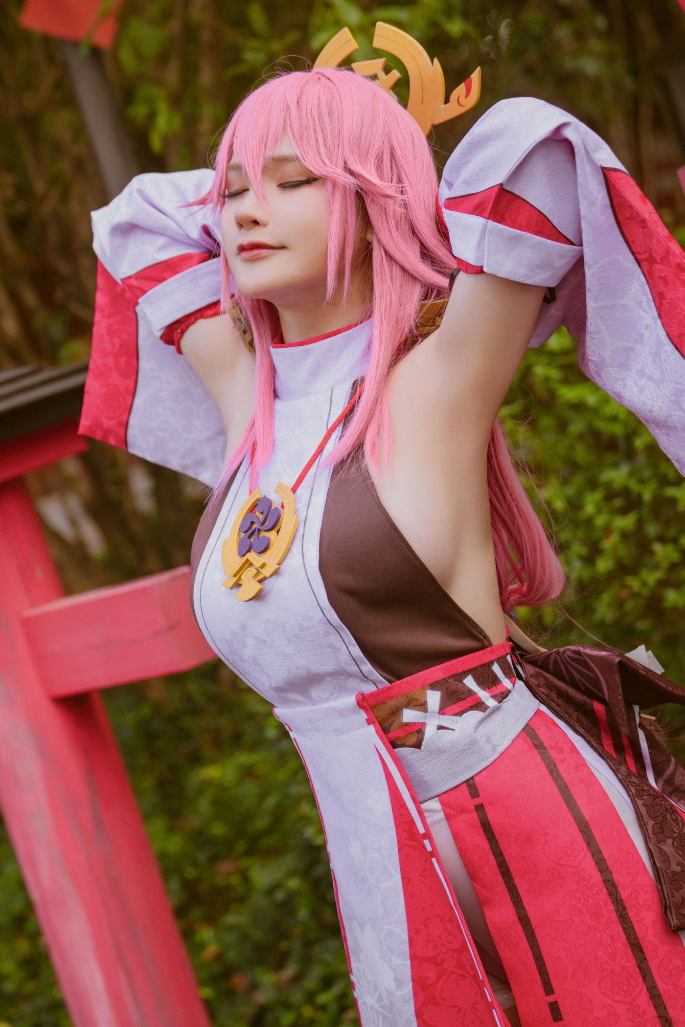 Cosplay 前羽_rr 原神 八重神子