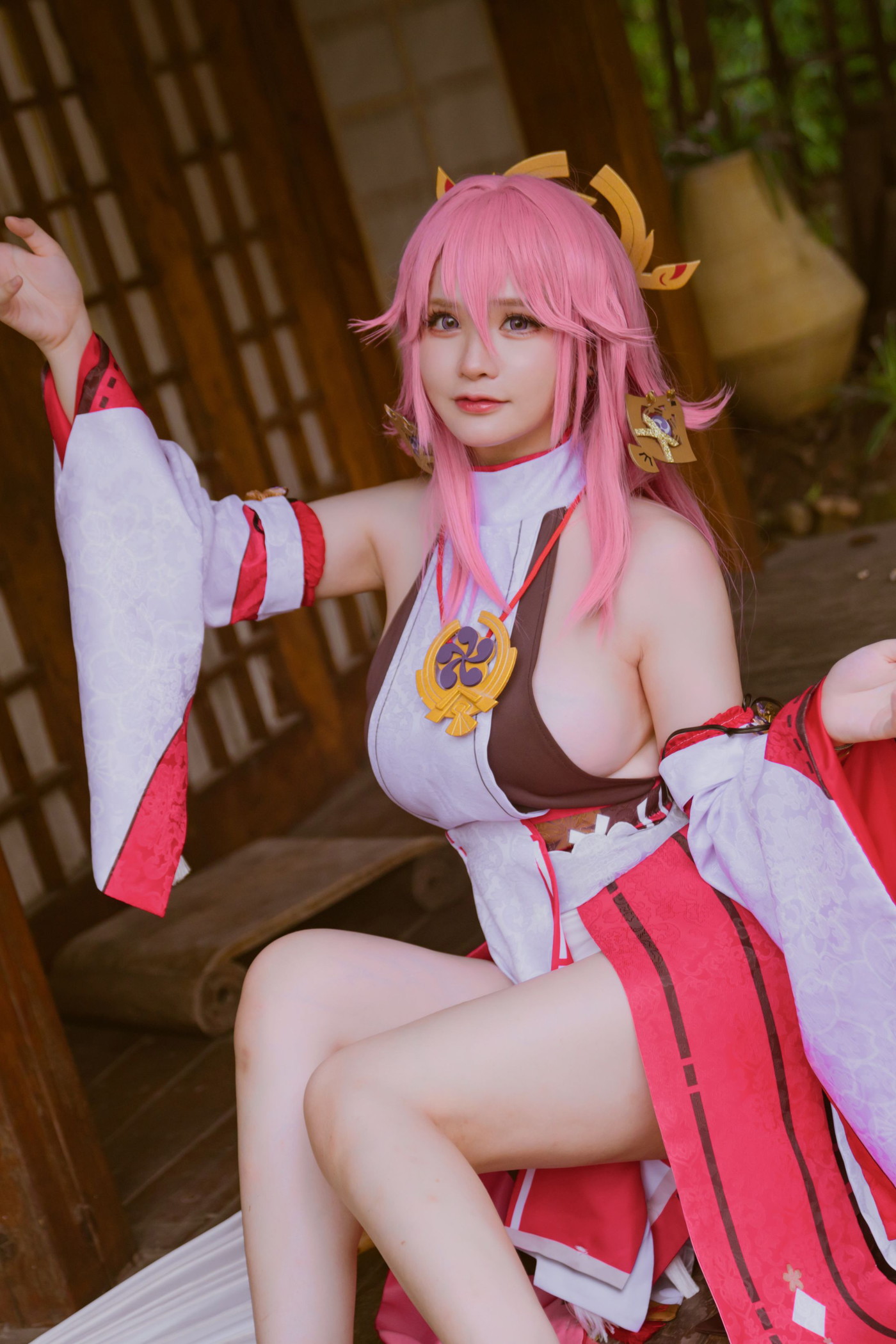 Cosplay 前羽_rr 原神 八重神子