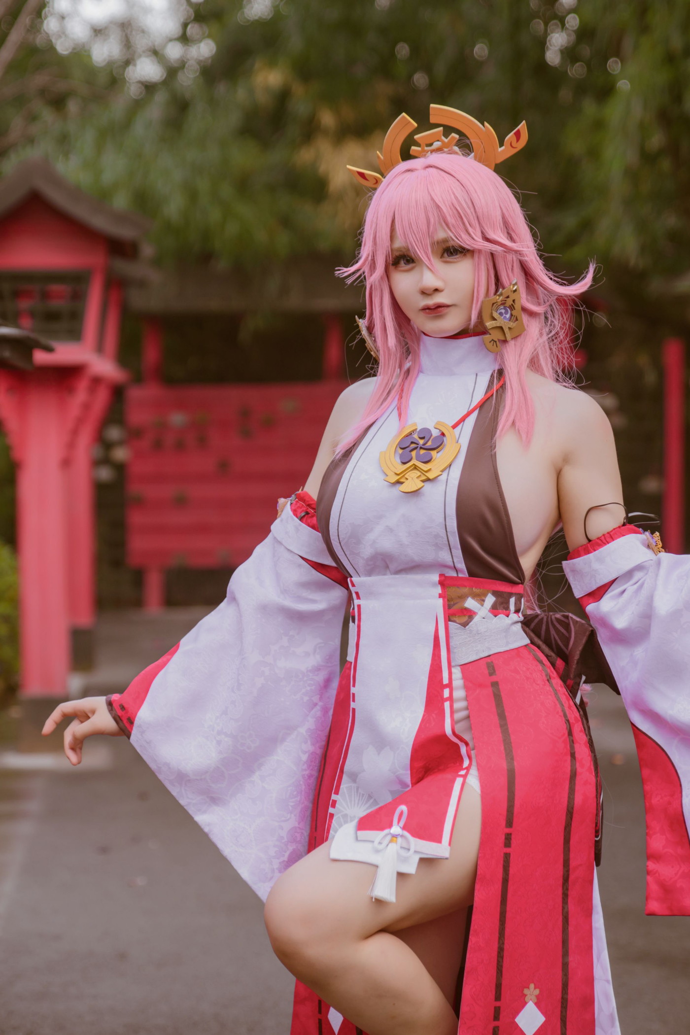 Cosplay 前羽_rr 原神 八重神子