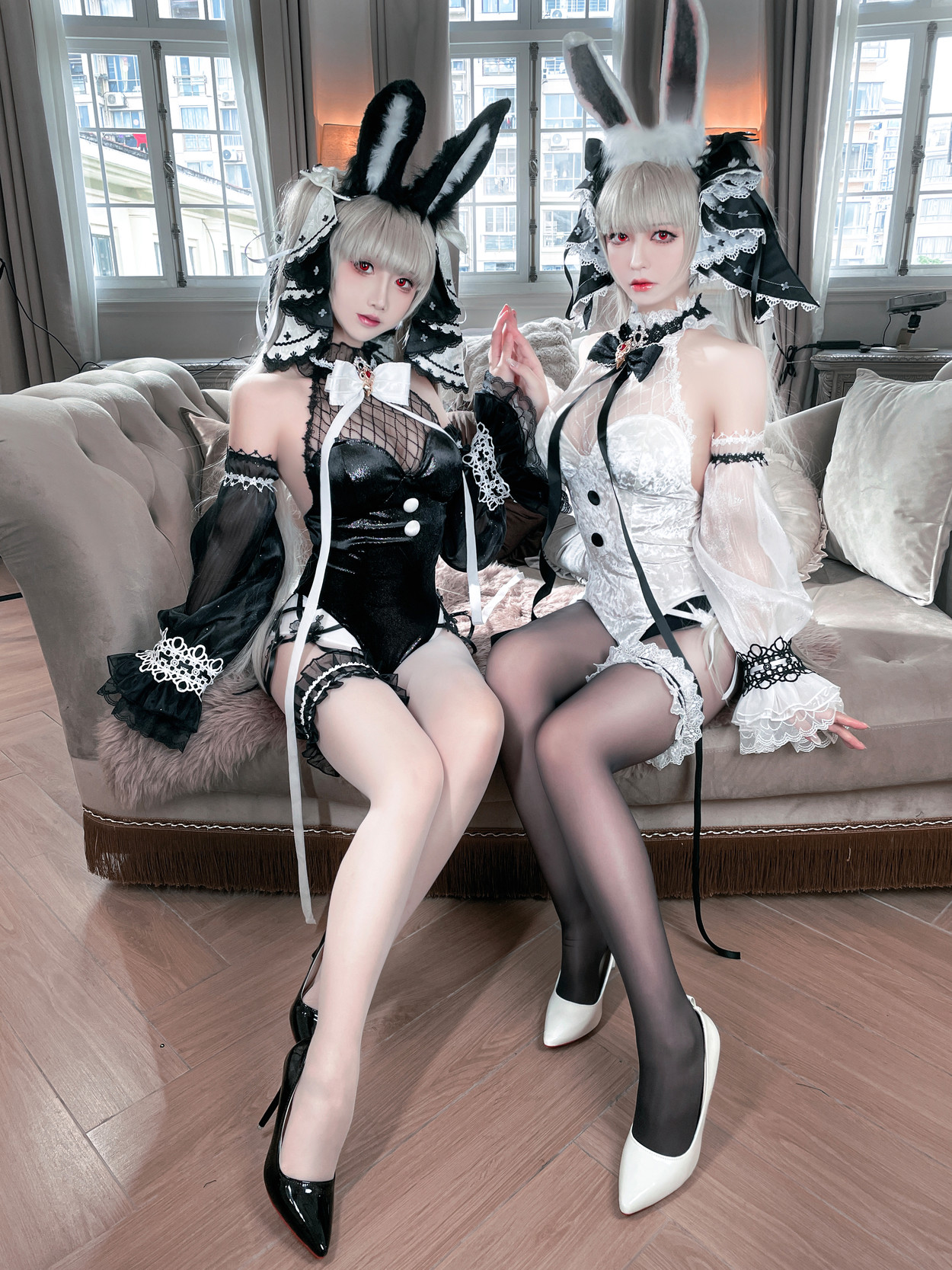 Cosplay 面饼仙儿 & 半半子Banbanko 碧蓝航线 可畏兔兔