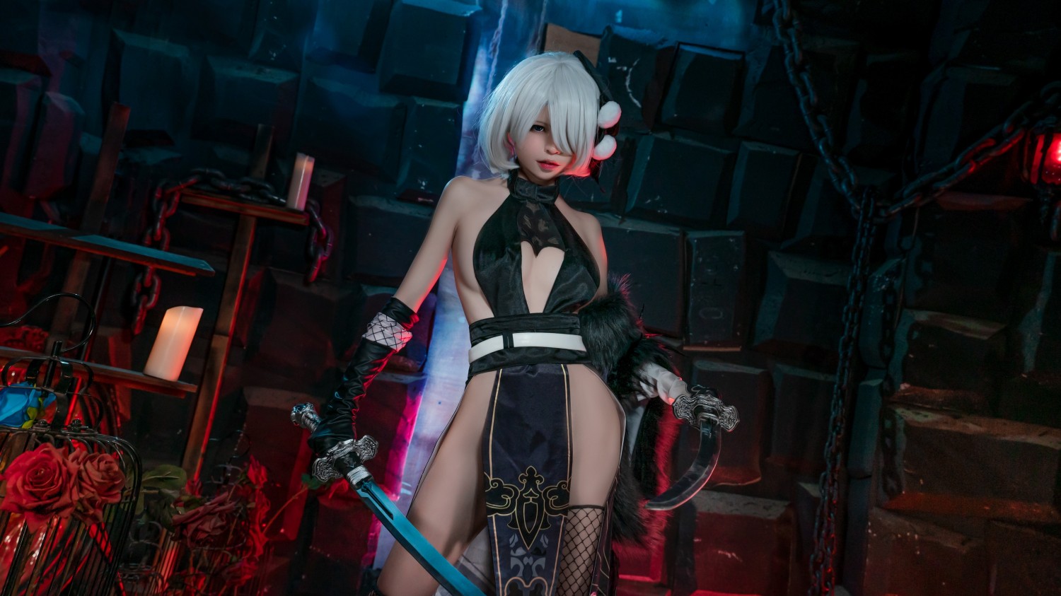 HornyCos - Cute 2B Showing Her Perfect Body (Patreon)