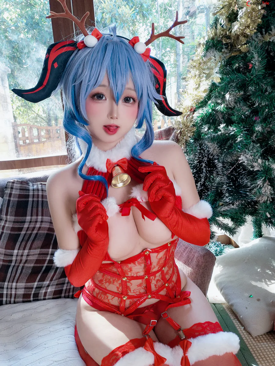 Rinaijiao-(日奈娇) cosplay Ganyu Christmas – Genshin Impact