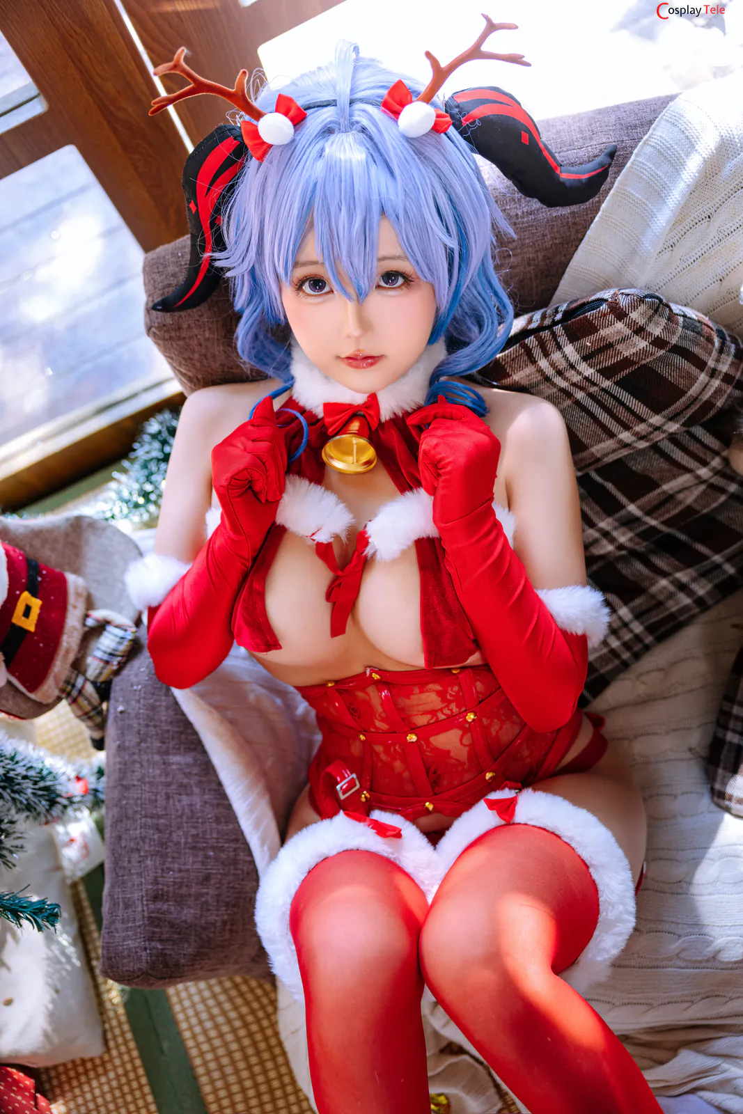 Rinaijiao-(日奈娇) cosplay Ganyu Christmas – Genshin Impact