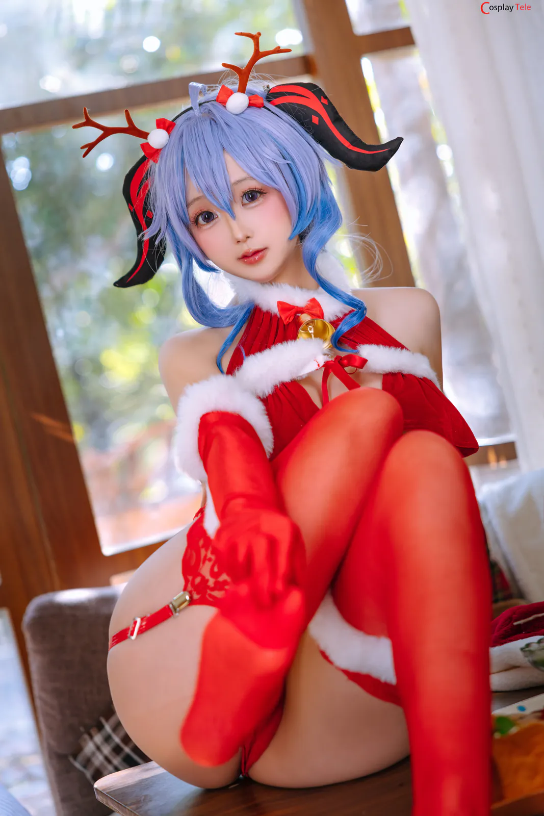 Rinaijiao-(日奈娇) cosplay Ganyu Christmas – Genshin Impact