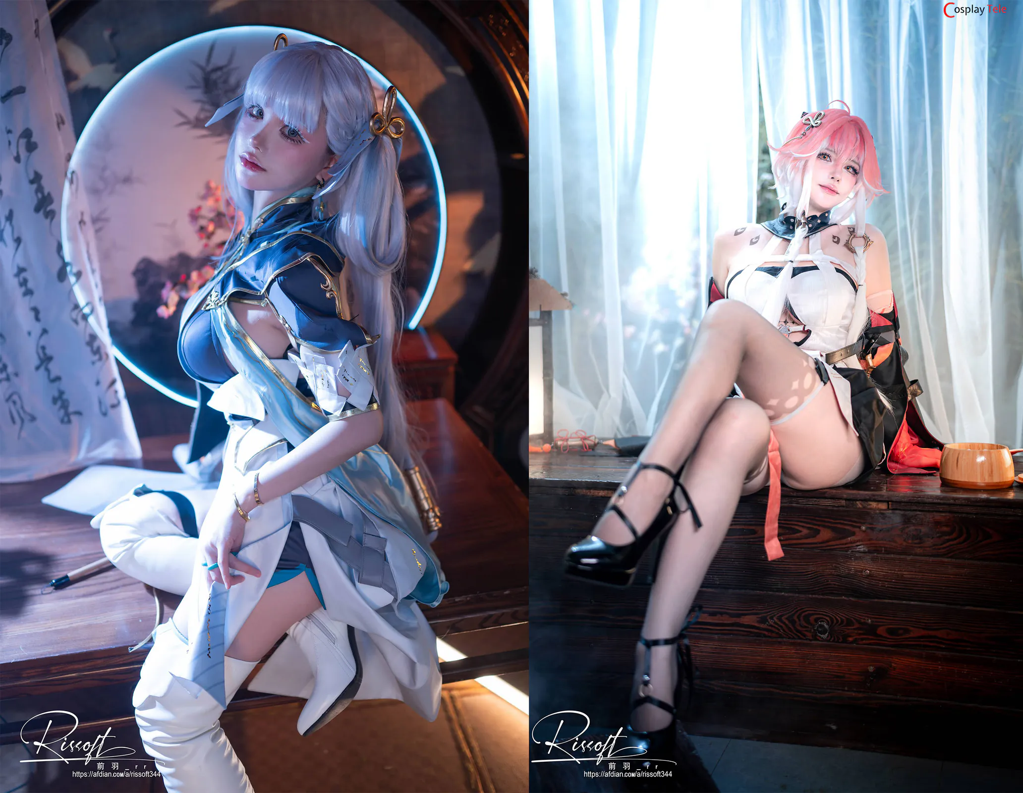 Rissoft 前羽 cosplay Changli and Jinhsi – Wuthering Waves