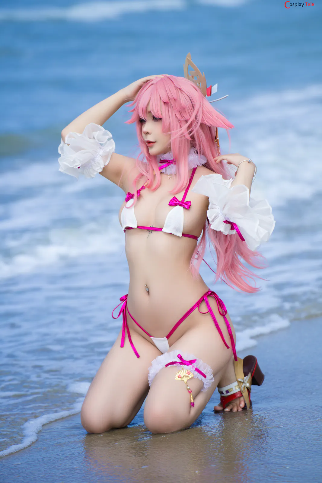 Umeko J cosplay Yae Miko – Genshin Impact