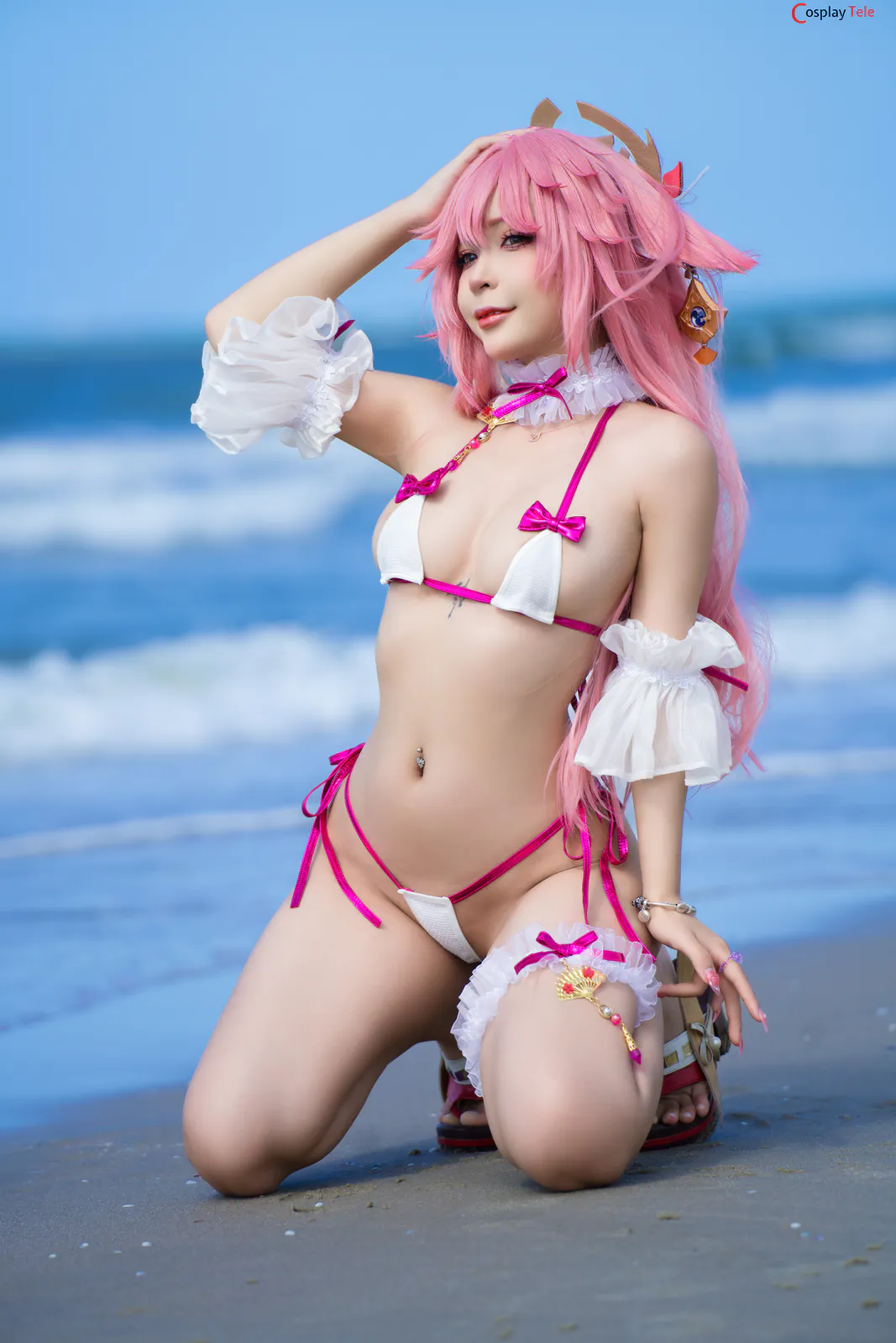 Umeko J cosplay Yae Miko – Genshin Impact