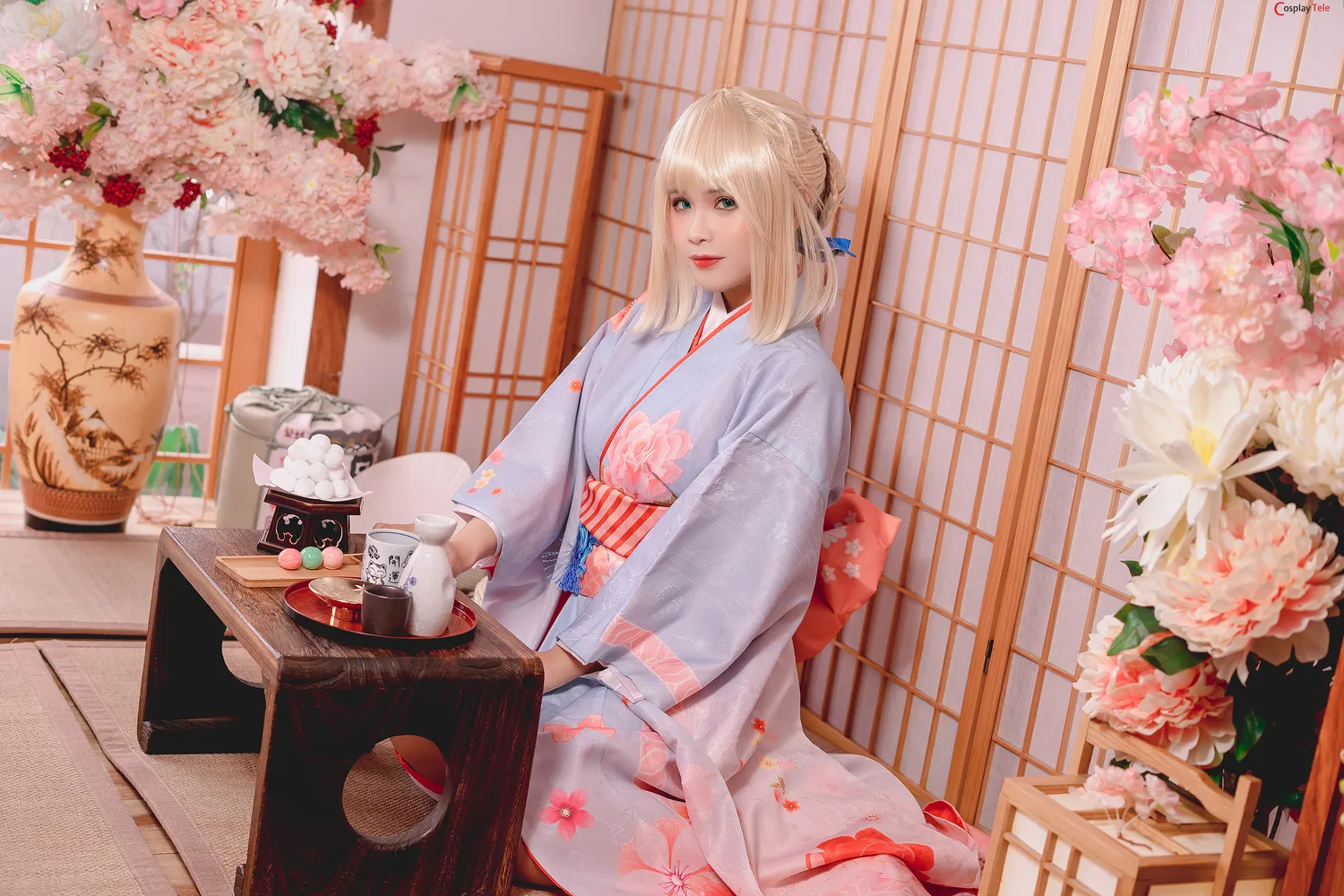 Pyoncos (ピオン) cosplay Saber Kimono – Fate Grand Order