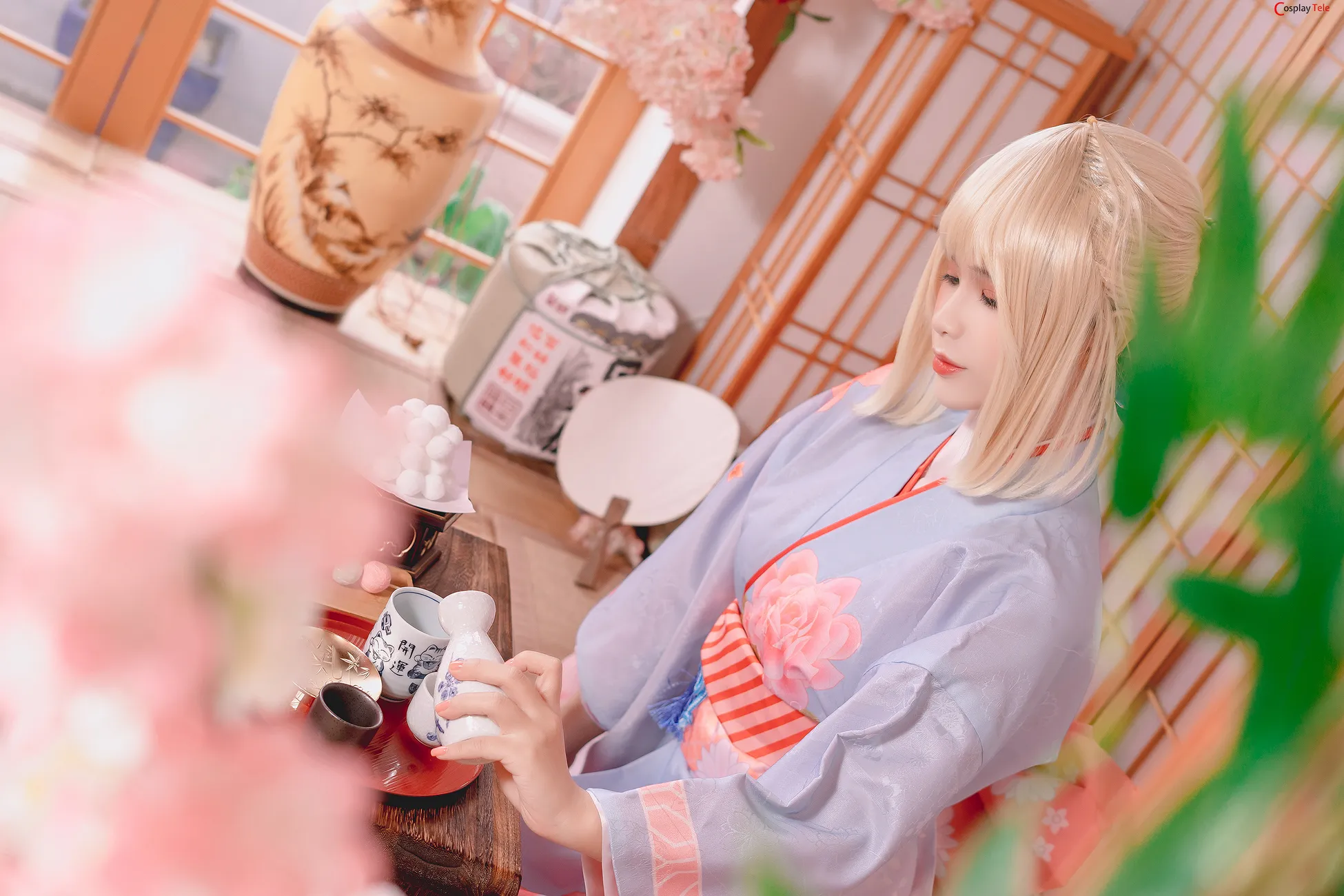 Pyoncos (ピオン) cosplay Saber Kimono – Fate Grand Order