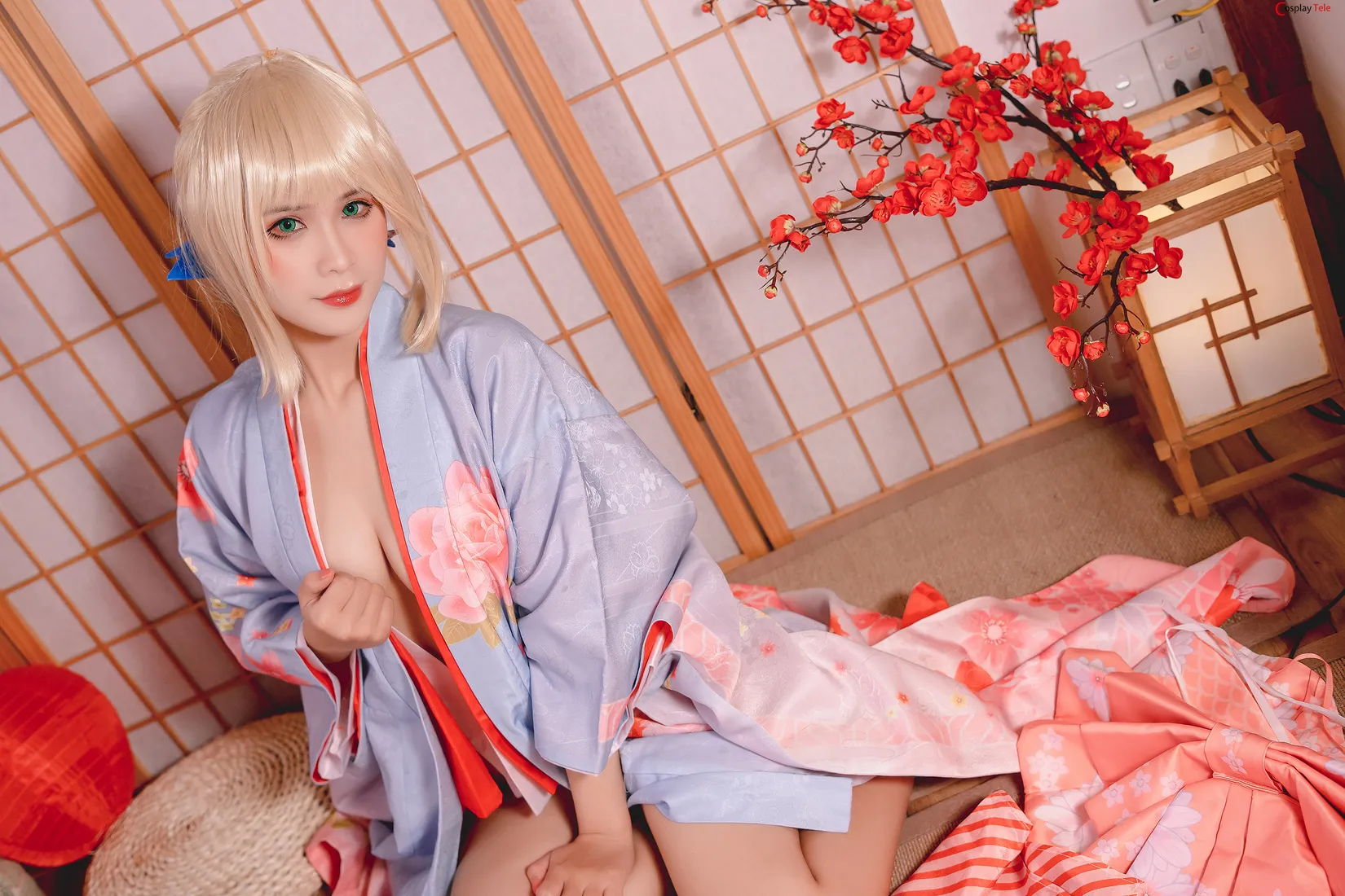 Pyoncos (ピオン) cosplay Saber Kimono – Fate Grand Order