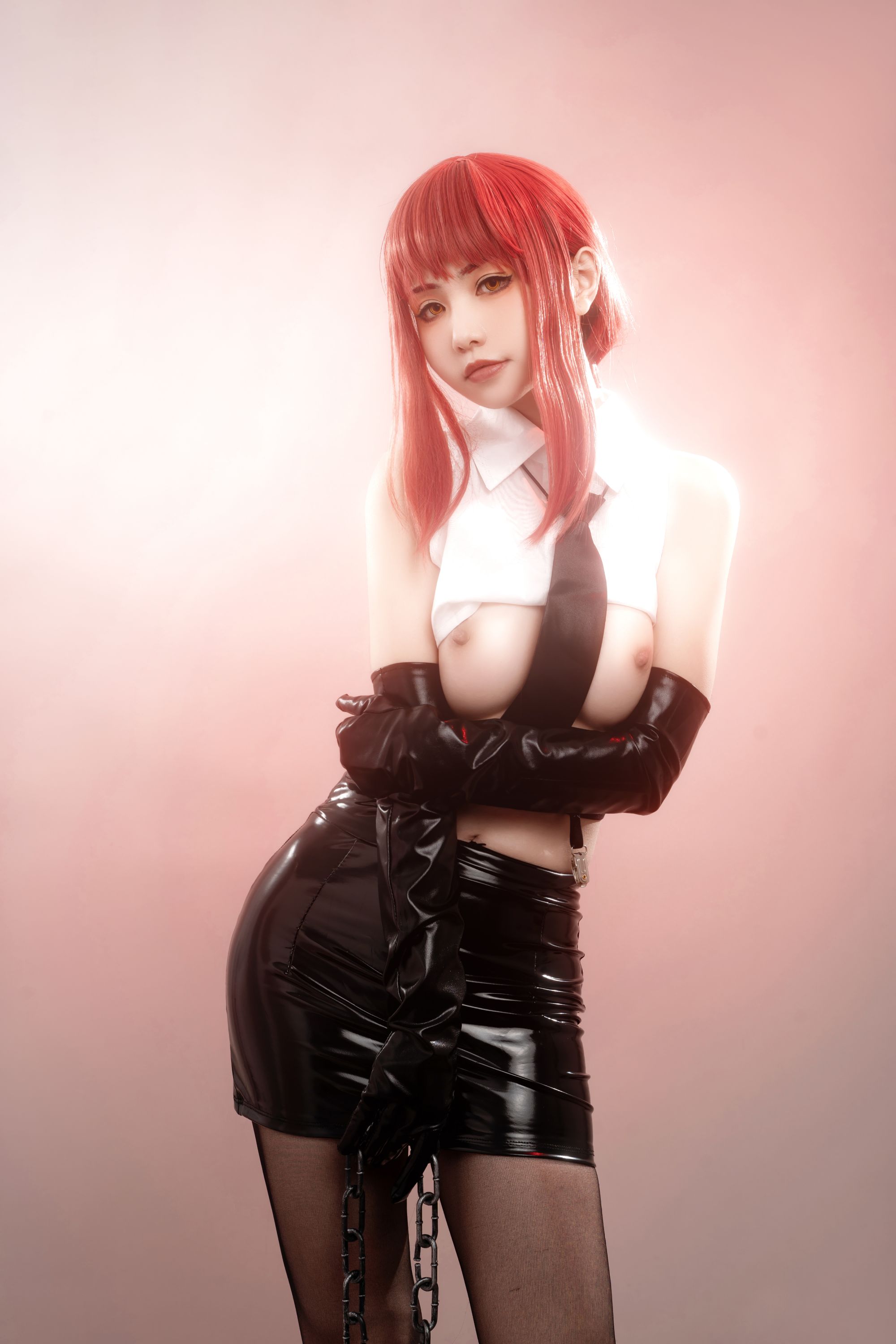 HornyCos - Red-Haired Petite Beauty Cosplays As Chainsaw Man Makima (Patreon)