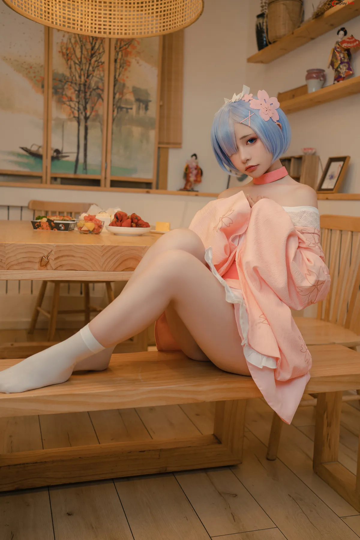 Nekokoyoshi (爆机少女喵小吉) and 金鱼Kinngyo cosplay Rem and Ram – Re_Zero – Part 2