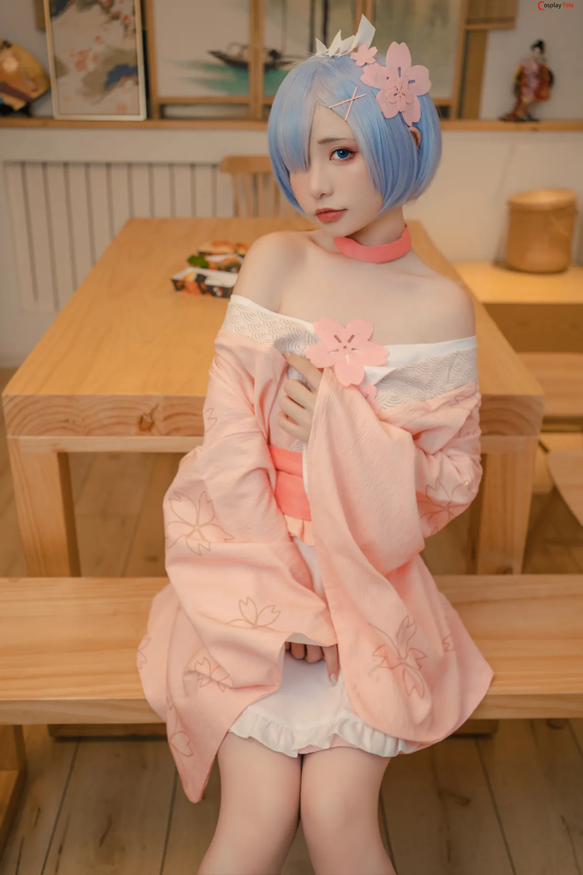 Nekokoyoshi (爆机少女喵小吉) and 金鱼Kinngyo cosplay Rem and Ram – Re_Zero – Part 2