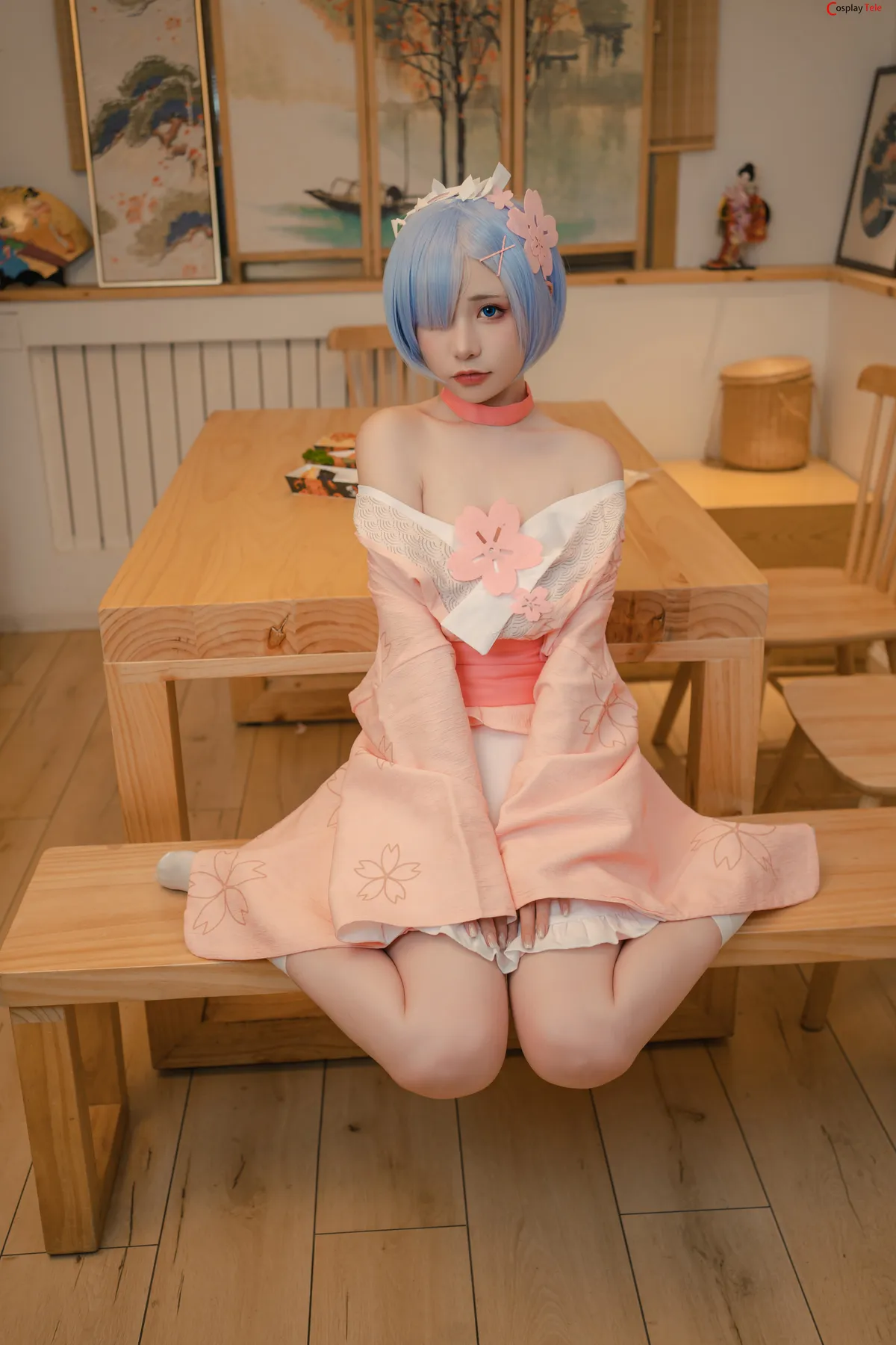 Nekokoyoshi (爆机少女喵小吉) and 金鱼Kinngyo cosplay Rem and Ram – Re_Zero – Part 2