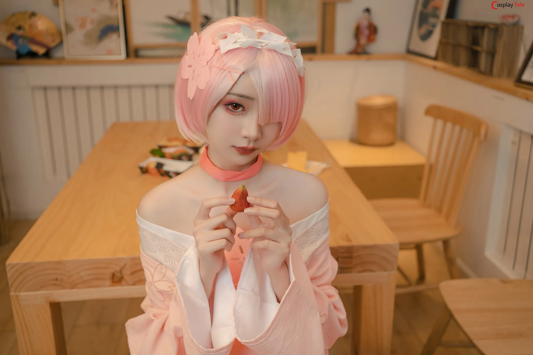 Nekokoyoshi (爆机少女喵小吉) and 金鱼Kinngyo cosplay Rem and Ram – Re_Zero – Part 2