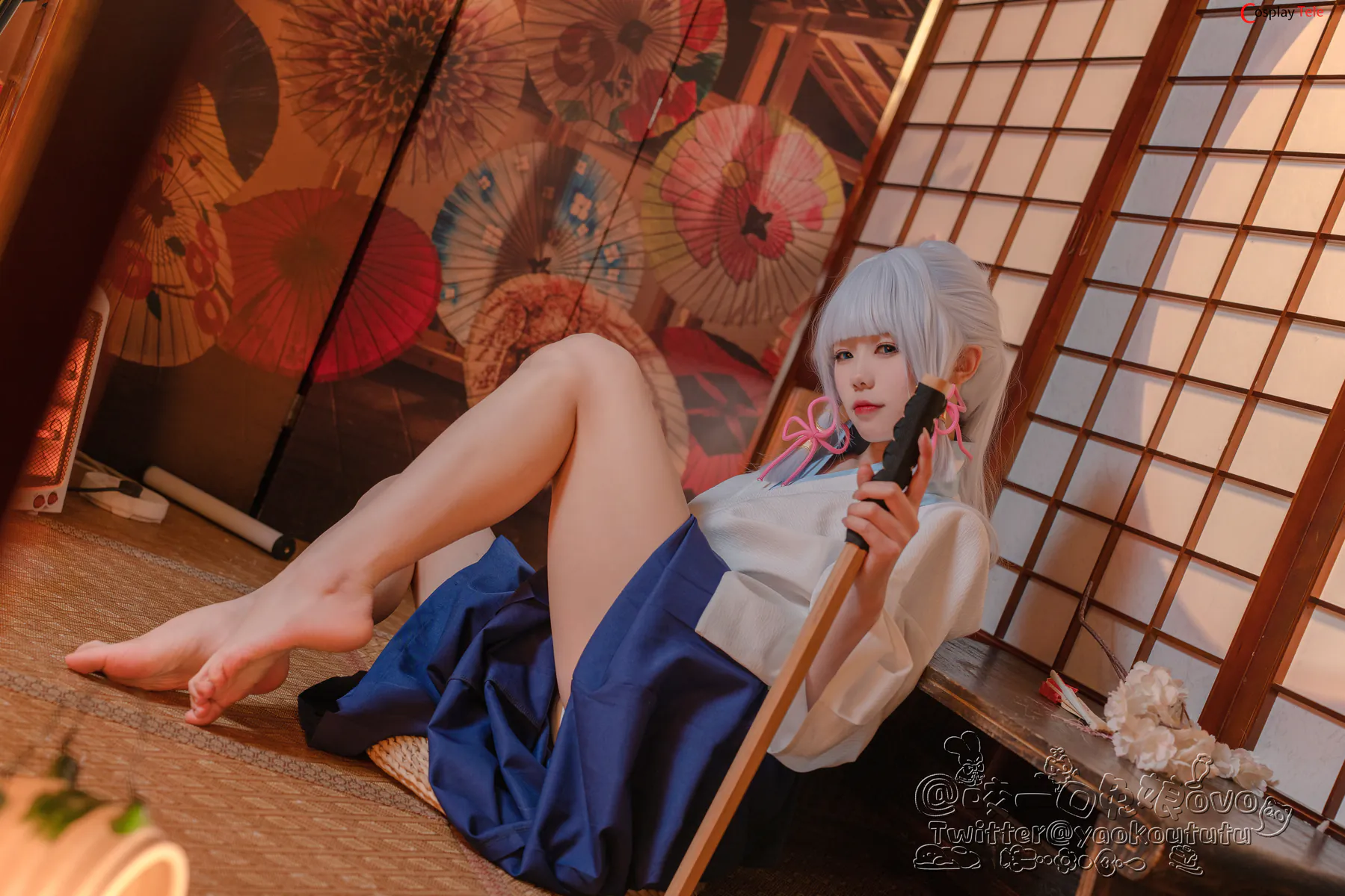 咬一口兔娘ovo (Yaokoututu) cosplay Ayaka Kamisato – Genshin Impact 10 咬一口兔娘ovo (Yaokoututu) cosplay Ayaka Kamisato – Genshin Impact