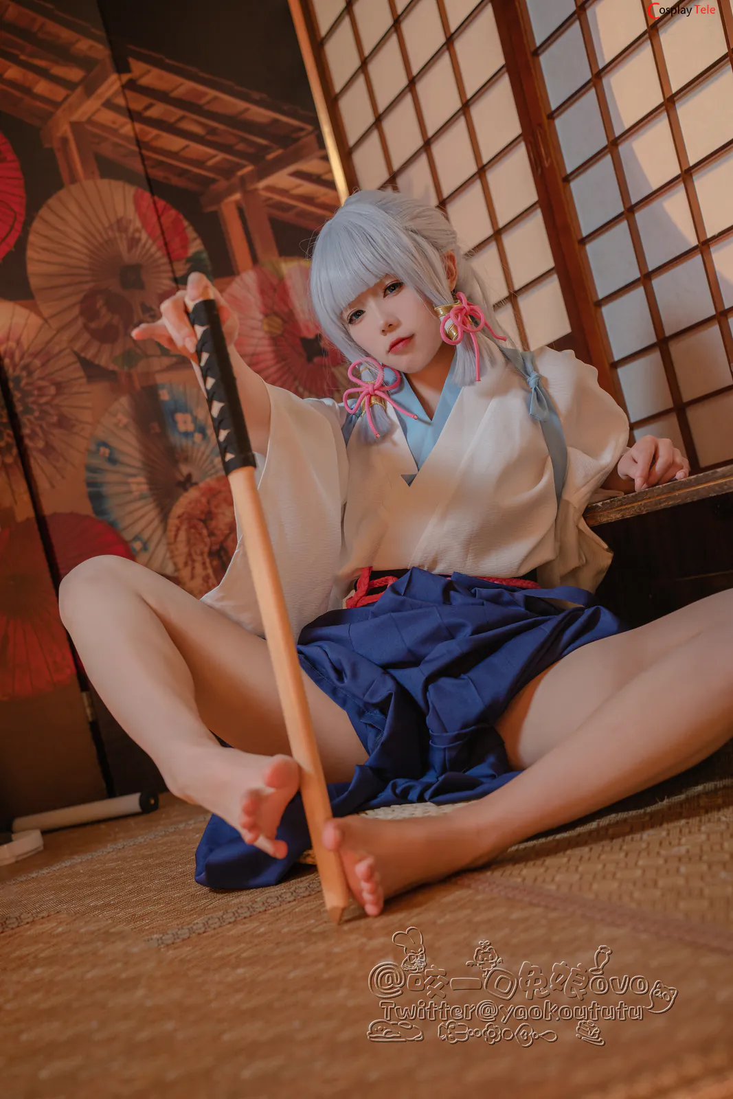 咬一口兔娘ovo (Yaokoututu) cosplay Ayaka Kamisato – Genshin Impact 14 咬一口兔娘ovo (Yaokoututu) cosplay Ayaka Kamisato – Genshin Impact