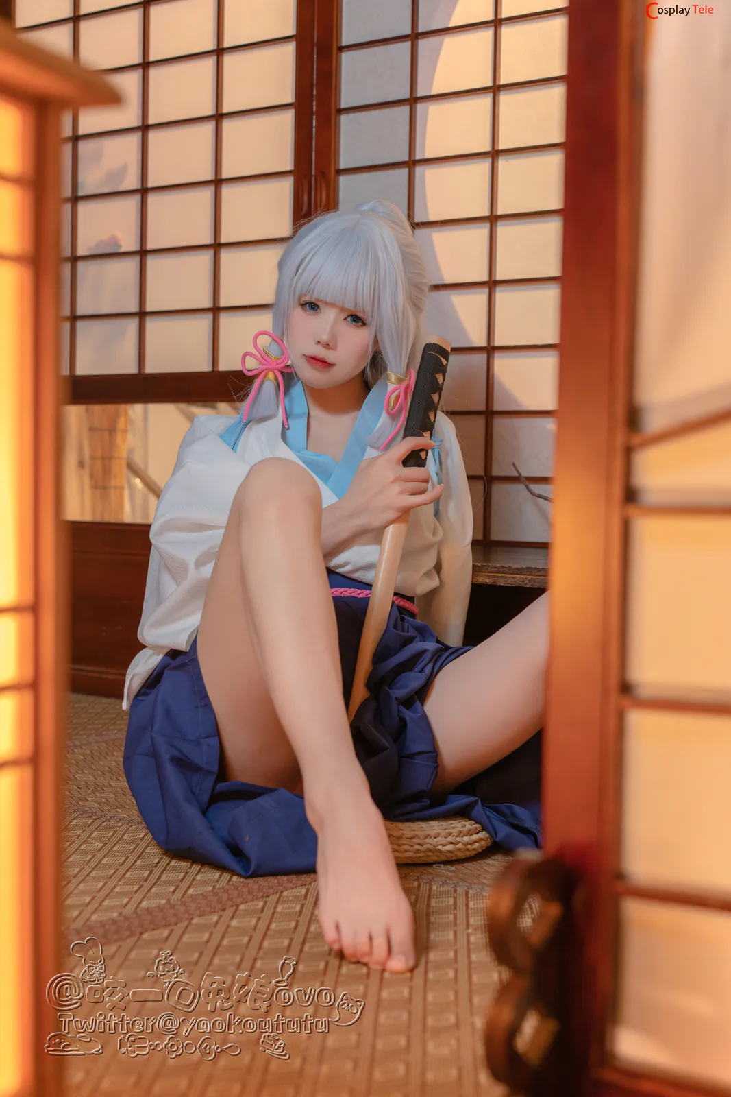 咬一口兔娘ovo (Yaokoututu) cosplay Ayaka Kamisato – Genshin Impact 19 咬一口兔娘ovo (Yaokoututu) cosplay Ayaka Kamisato – Genshin Impact