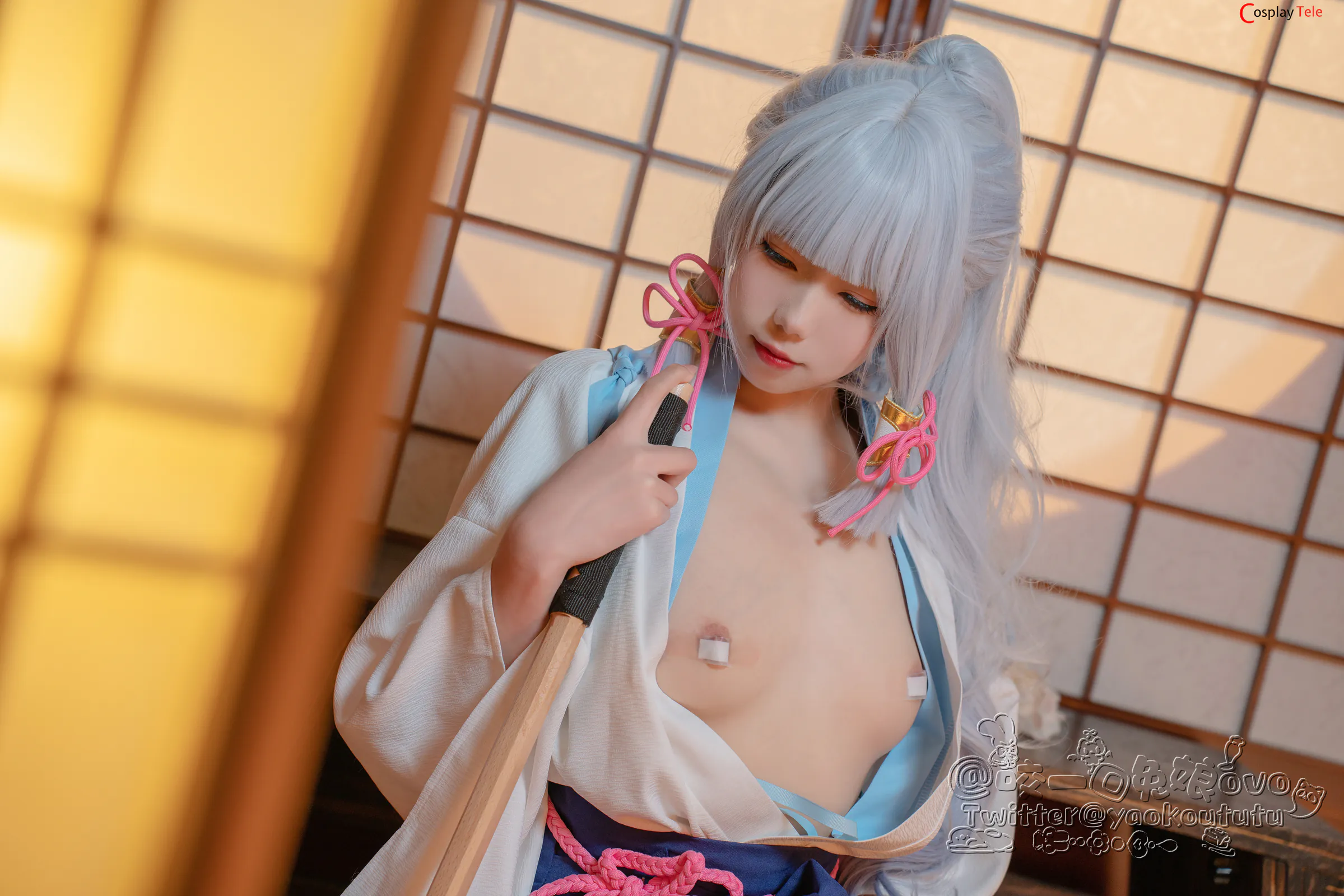 咬一口兔娘ovo (Yaokoututu) cosplay Ayaka Kamisato – Genshin Impact 23 咬一口兔娘ovo (Yaokoututu) cosplay Ayaka Kamisato – Genshin Impact
