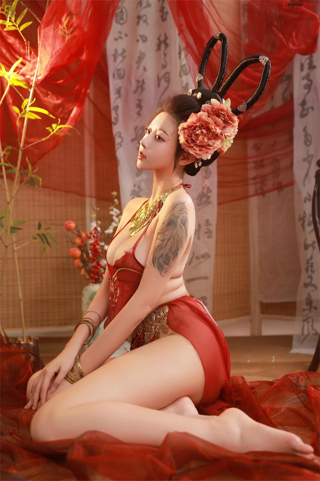 奈汐酱nice 自撮り(niceoppi) – Red Tent Dance