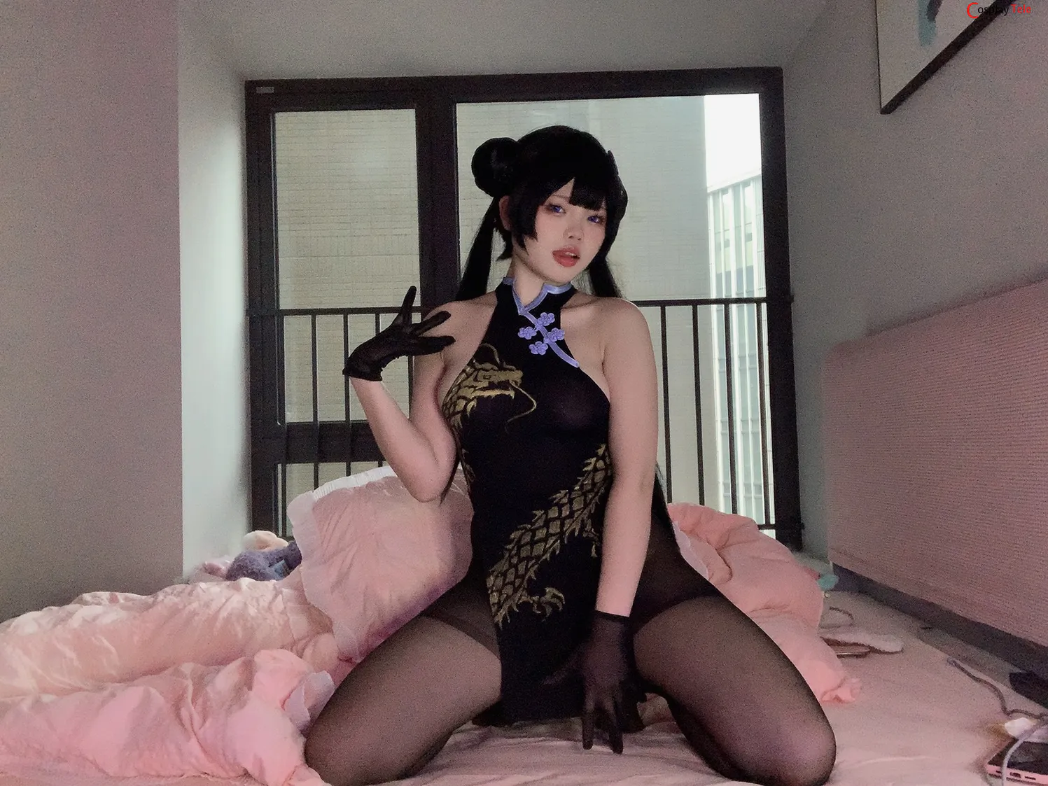 小瑶幺幺 (xiaoyaoyaoyao12) cosplay Kisaki – Blue Archive – Part 2