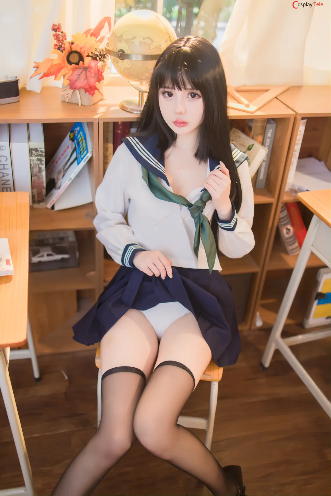 您的蛋蛋 (ddanlikeu) – Contrast School Girl