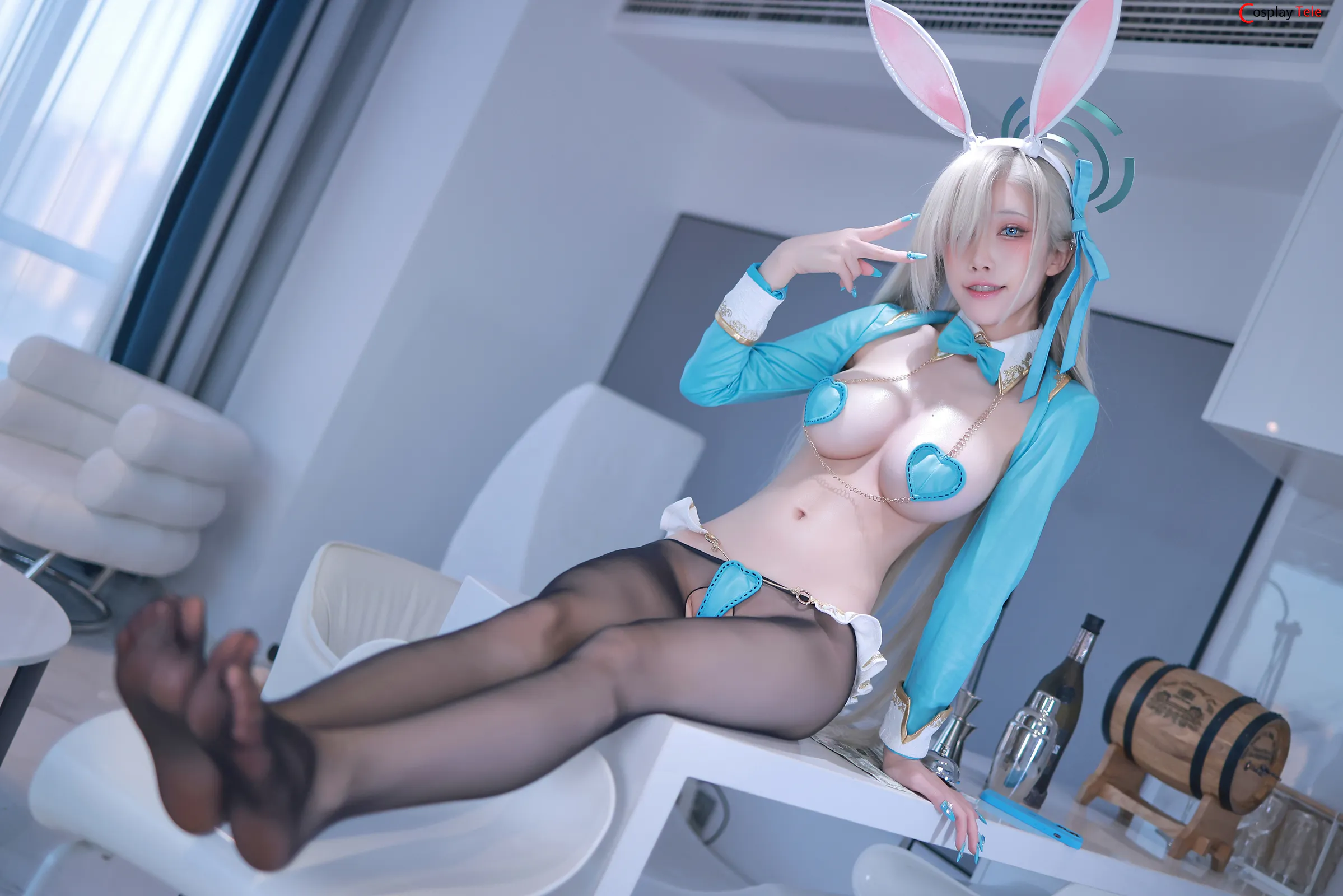 水淼Aqua cosplay Ichinose Asuna Bunny Girl – Blue Archive