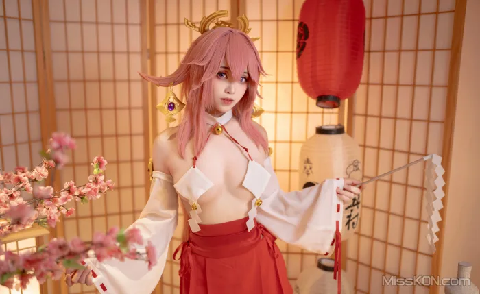 Coser@Bangni邦尼_ 微密圈+Cos合集 老师OL+偷偷在房间玩ss游戏+八重神子