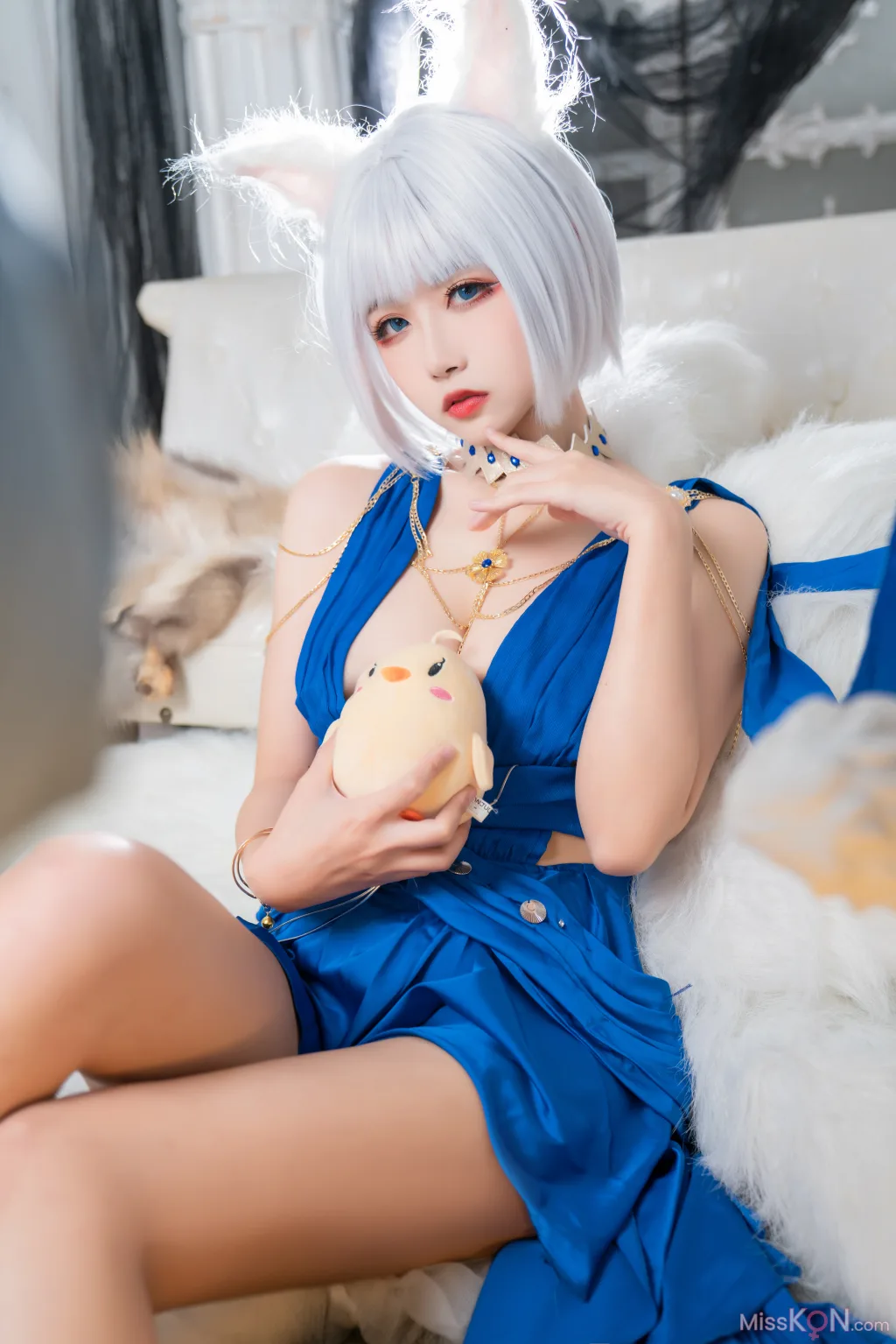 Coser@瓜希酱 & Momoko葵葵_ 碧蓝航线赤城 & 加贺 礼服