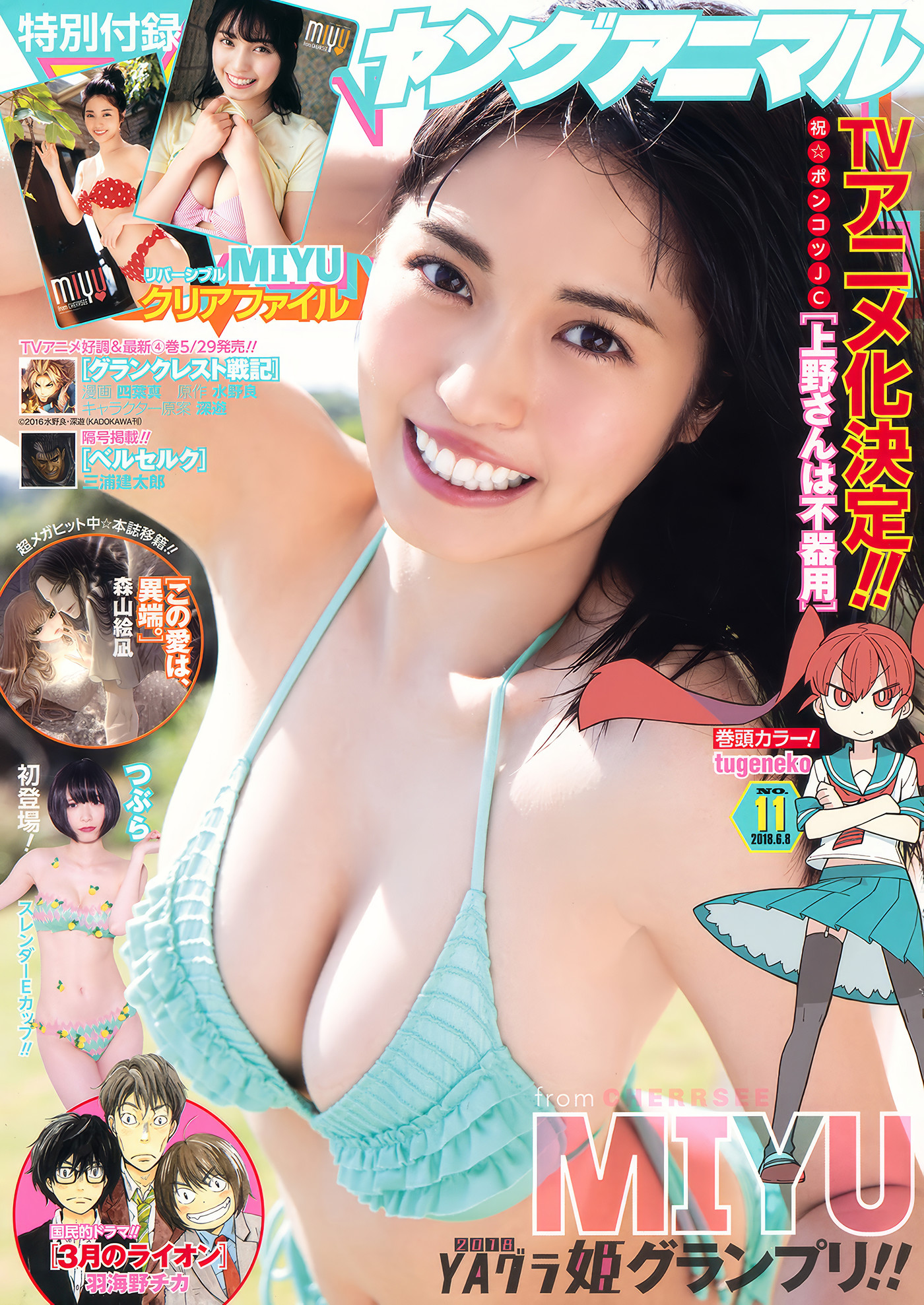 Miyu Murashima 村島未悠, Young Animal 2018 No.11 (ヤングアニマル 2018年11号)