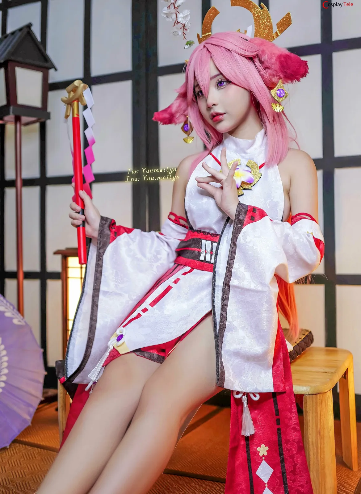 Meiilyn (yuumeilyn) cosplay Yae Miko – Genshin Impact