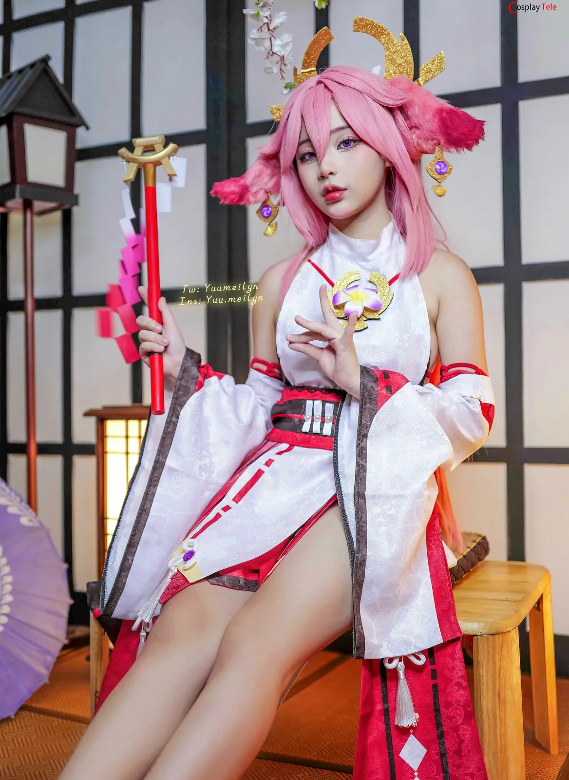 Meiilyn (yuumeilyn) cosplay Yae Miko – Genshin Impact