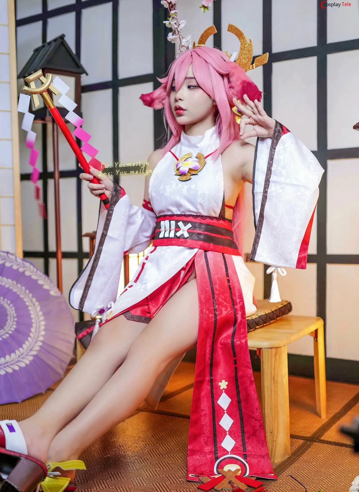 Meiilyn (yuumeilyn) cosplay Yae Miko – Genshin Impact