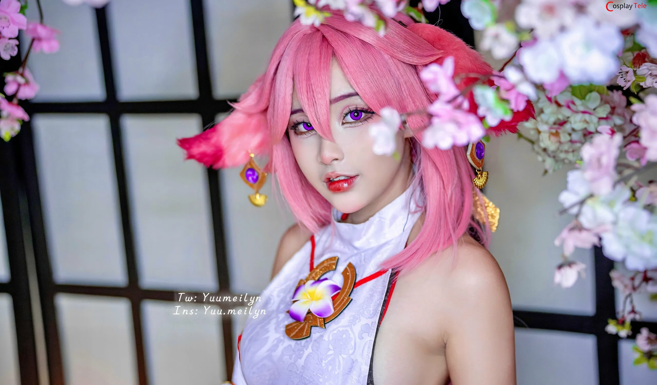 Meiilyn (yuumeilyn) cosplay Yae Miko – Genshin Impact