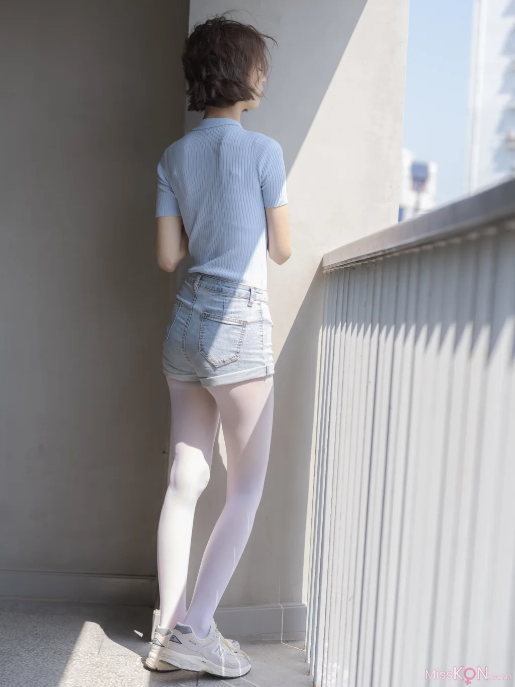[森萝财团写真] 媛媛 试拍 15D超薄白丝