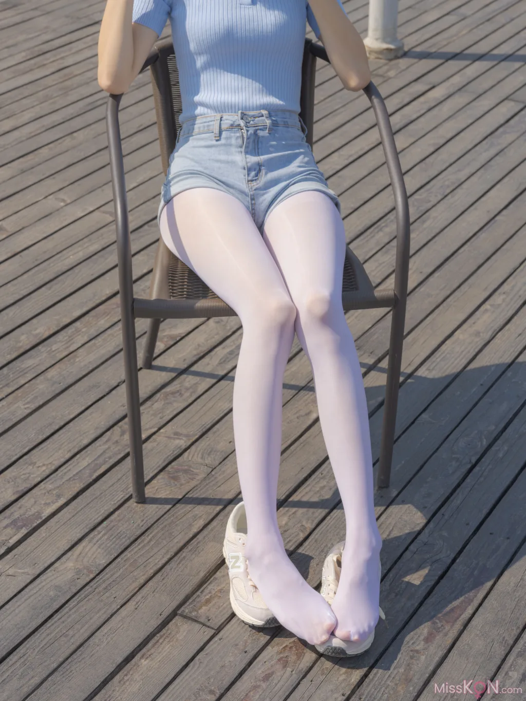 [森萝财团写真] 媛媛 试拍 15D超薄白丝
