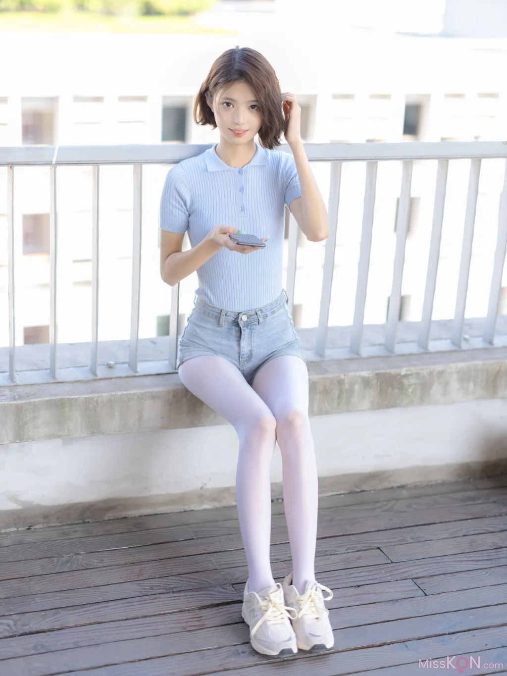 [森萝财团写真] 媛媛 试拍 15D超薄白丝