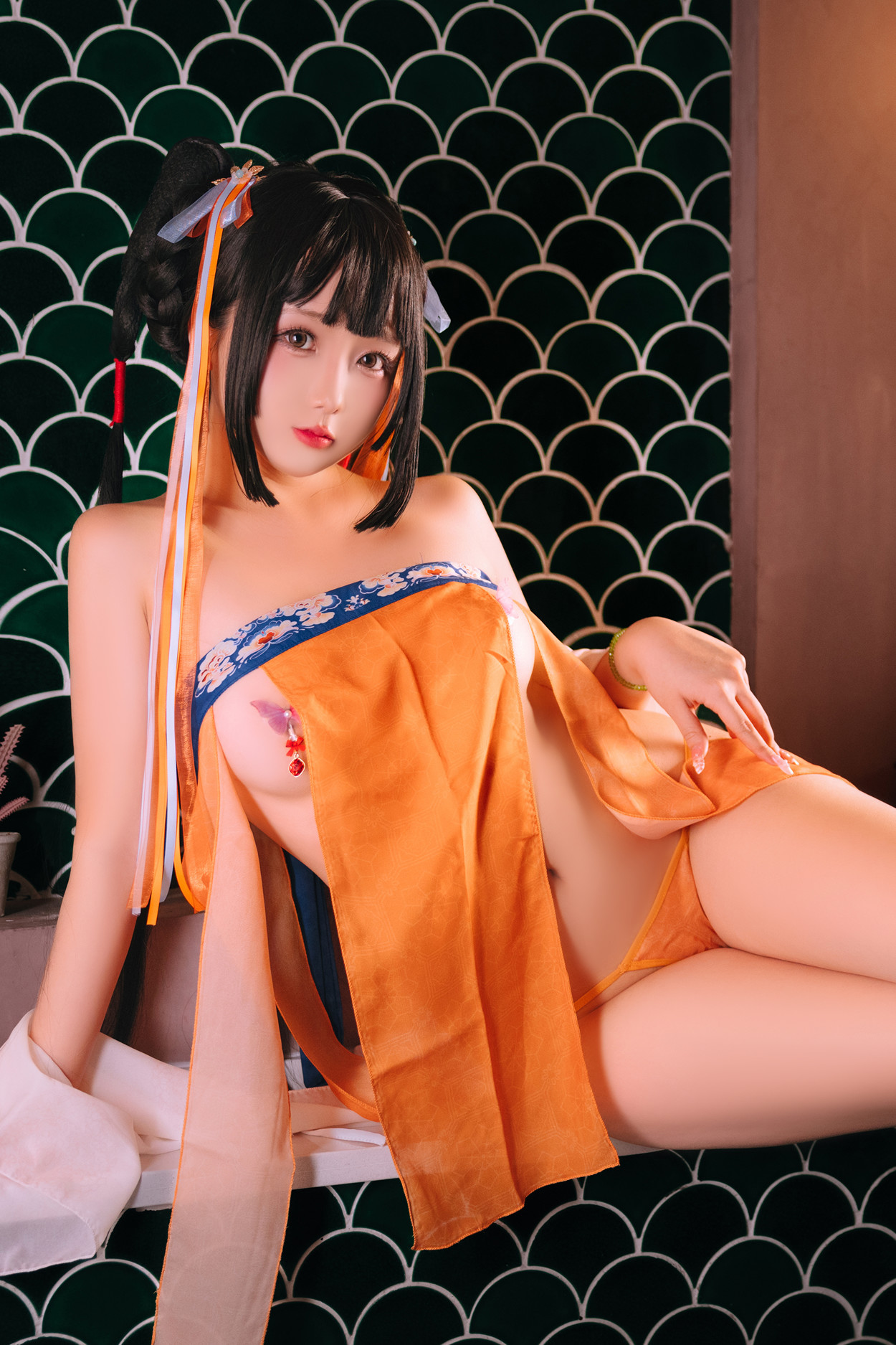 Cosplay Rinaijiao日奈娇 鸳鸯浴 Set.01