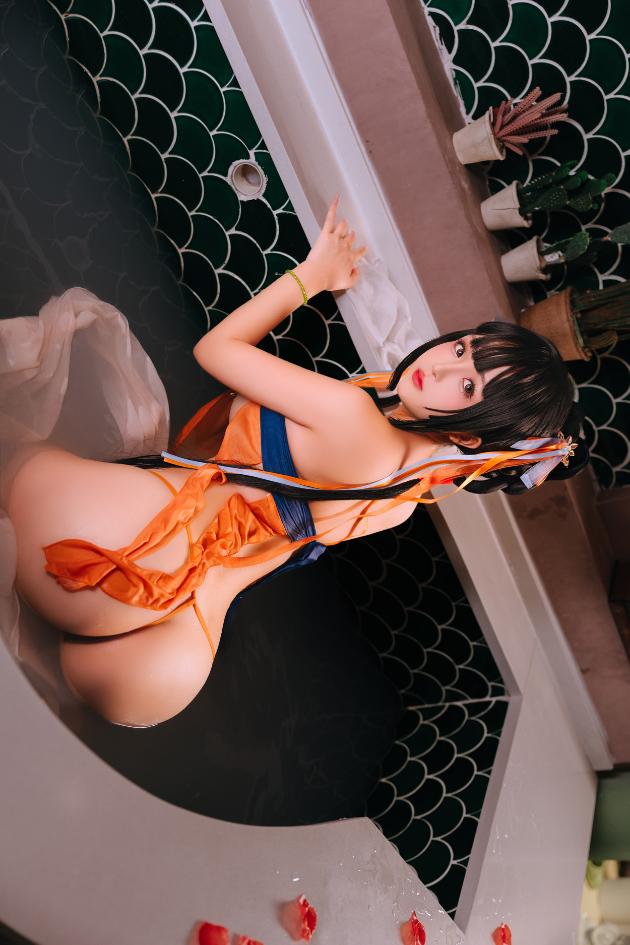 Cosplay Rinaijiao日奈娇 鸳鸯浴 Set.01