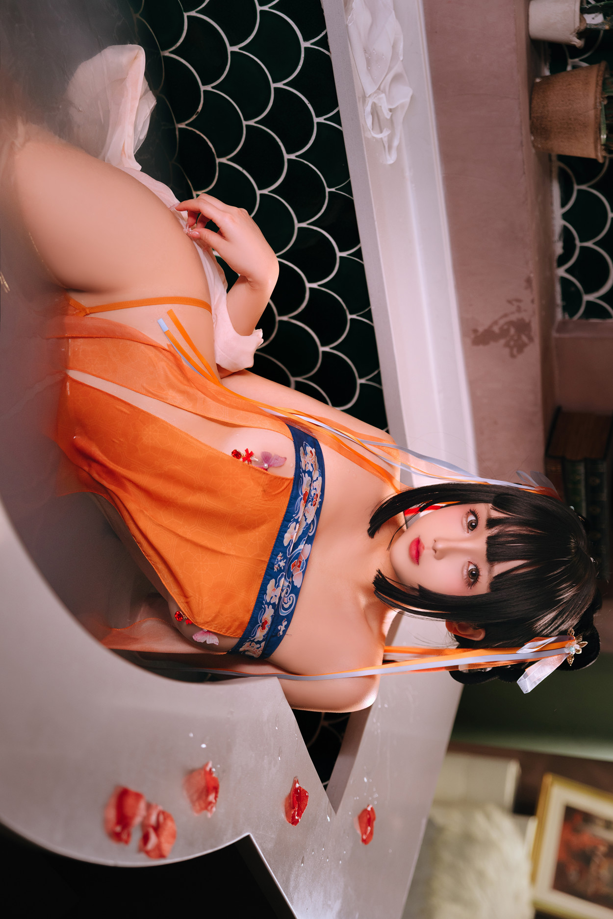 Cosplay Rinaijiao日奈娇 鸳鸯浴 Set.01