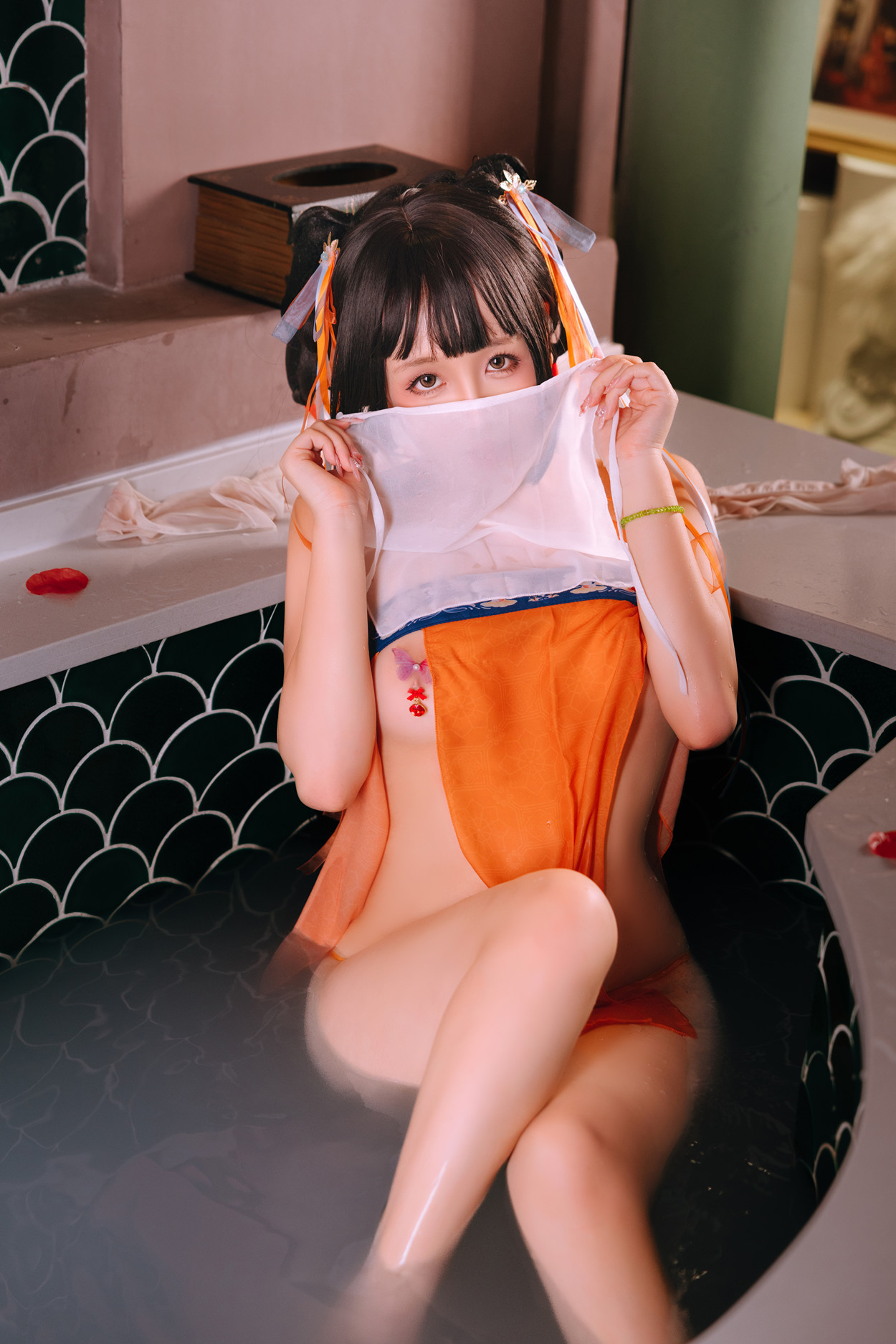 Cosplay Rinaijiao日奈娇 鸳鸯浴 Set.01