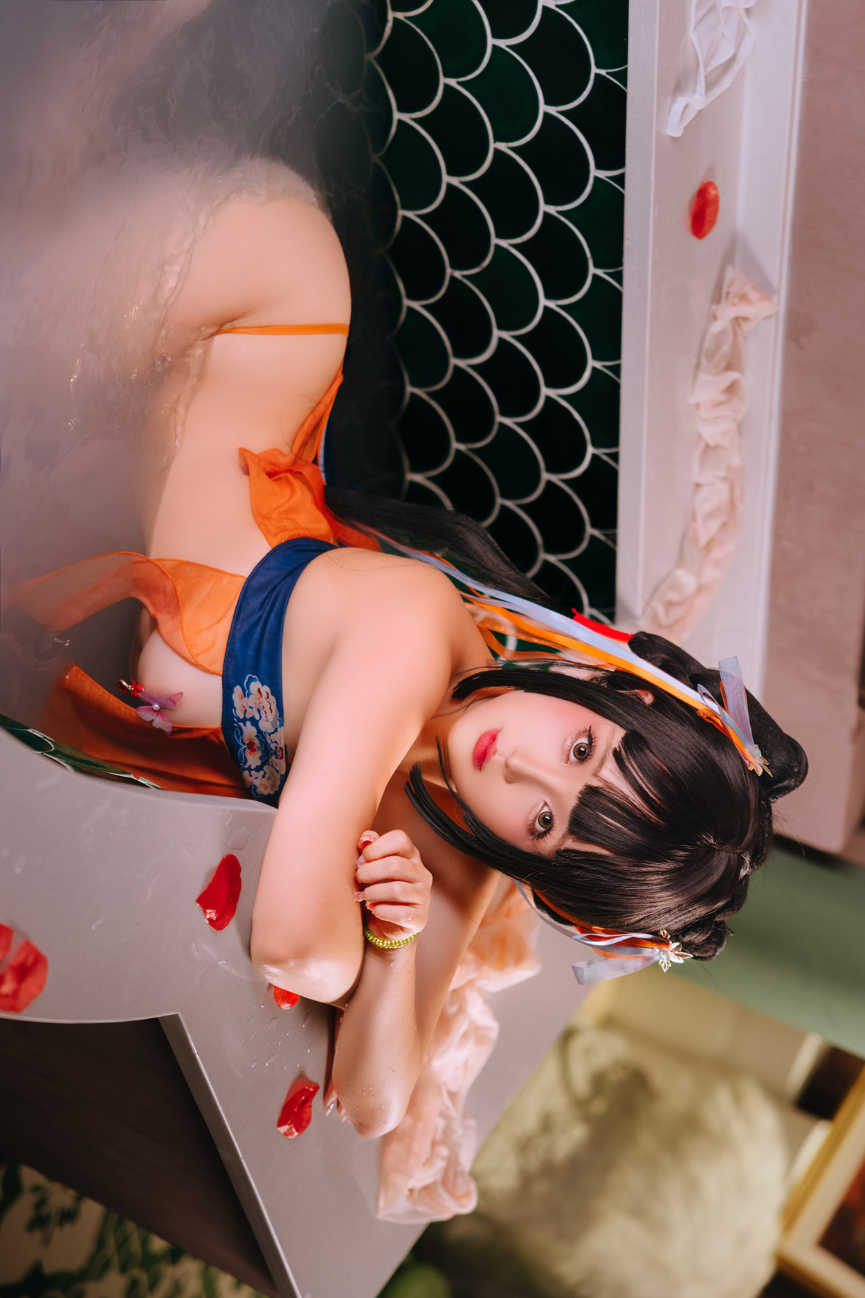 Cosplay Rinaijiao日奈娇 鸳鸯浴 Set.01
