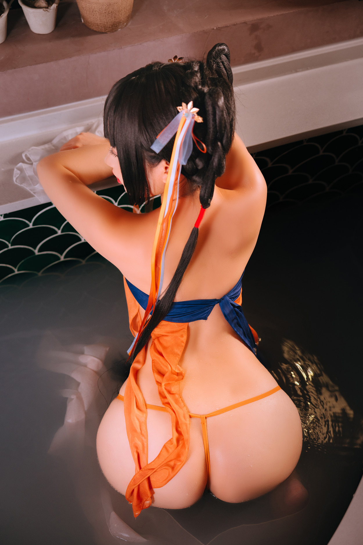 Cosplay Rinaijiao日奈娇 鸳鸯浴 Set.01