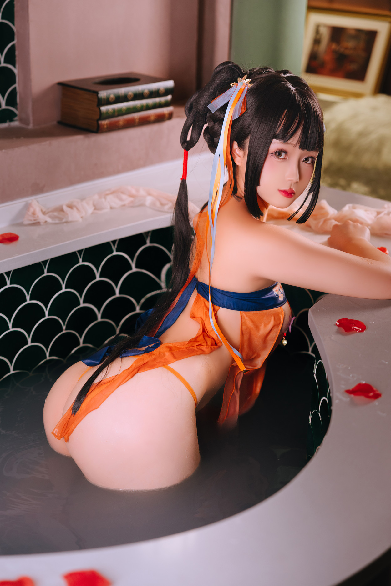 Cosplay Rinaijiao日奈娇 鸳鸯浴 Set.01