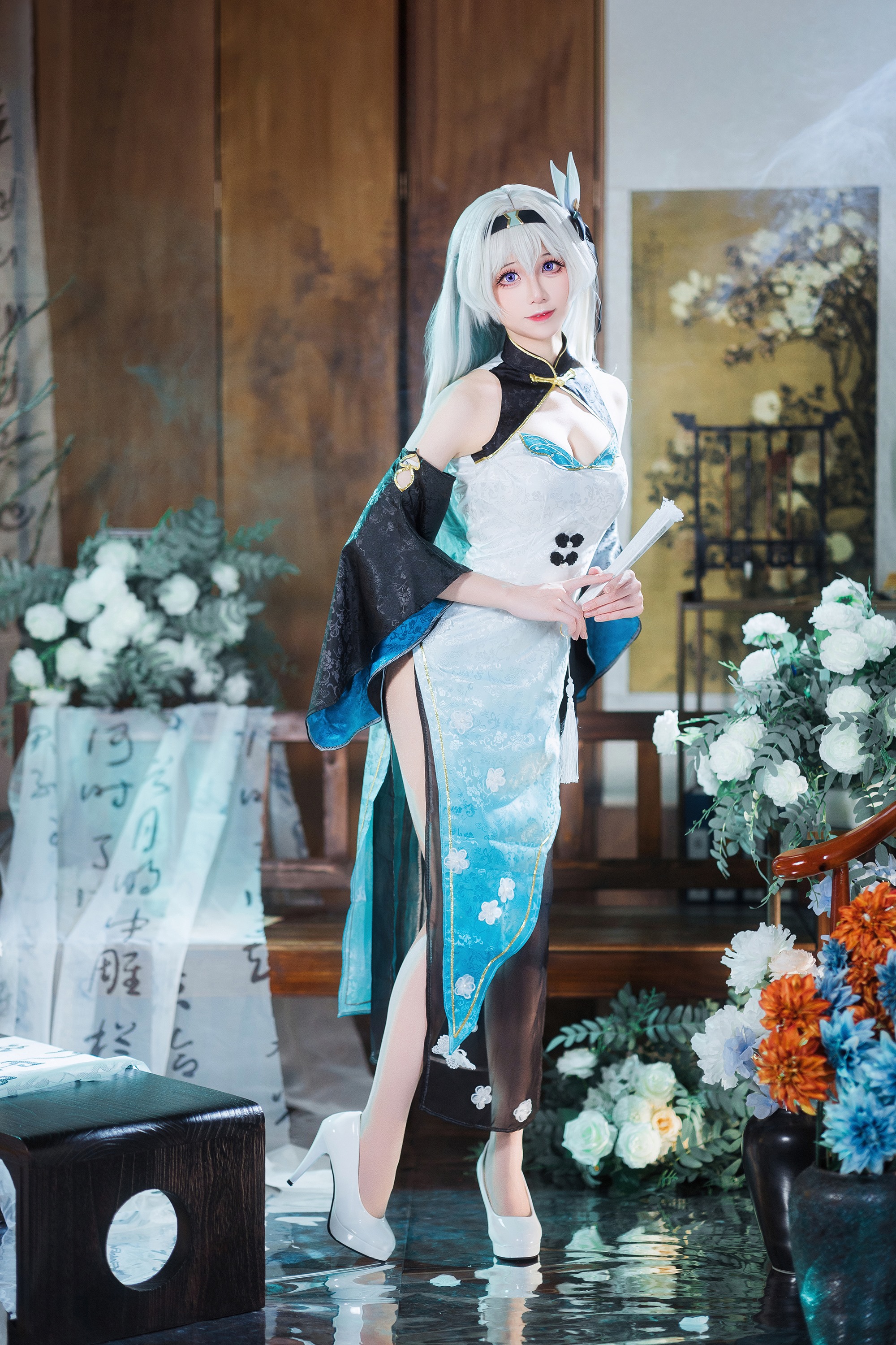 [Cosplay] Tomoyo酱 - 星穹铁道 流萤旗袍