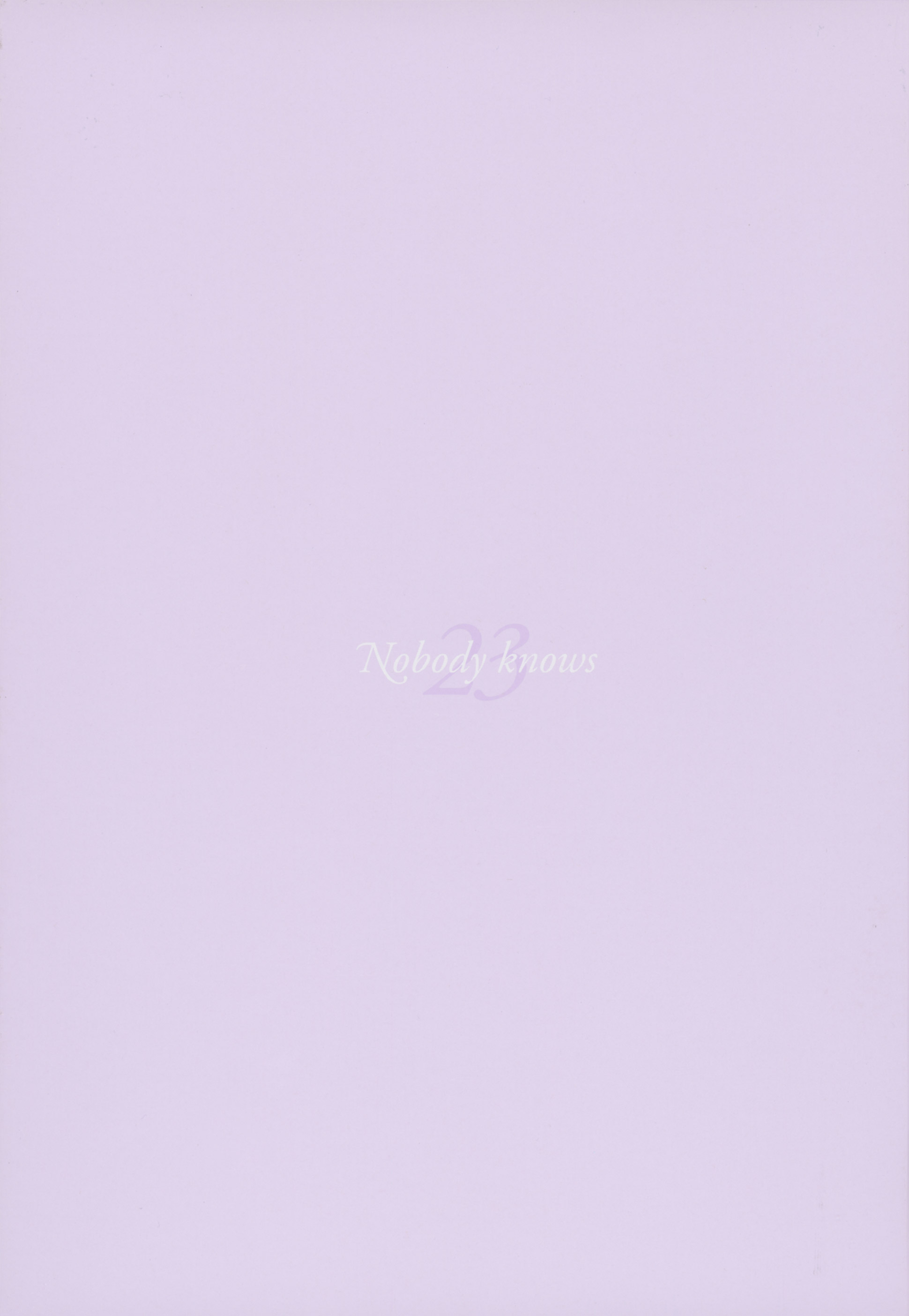 [Photobook] Maimi Yajima - Nobody knows 23
